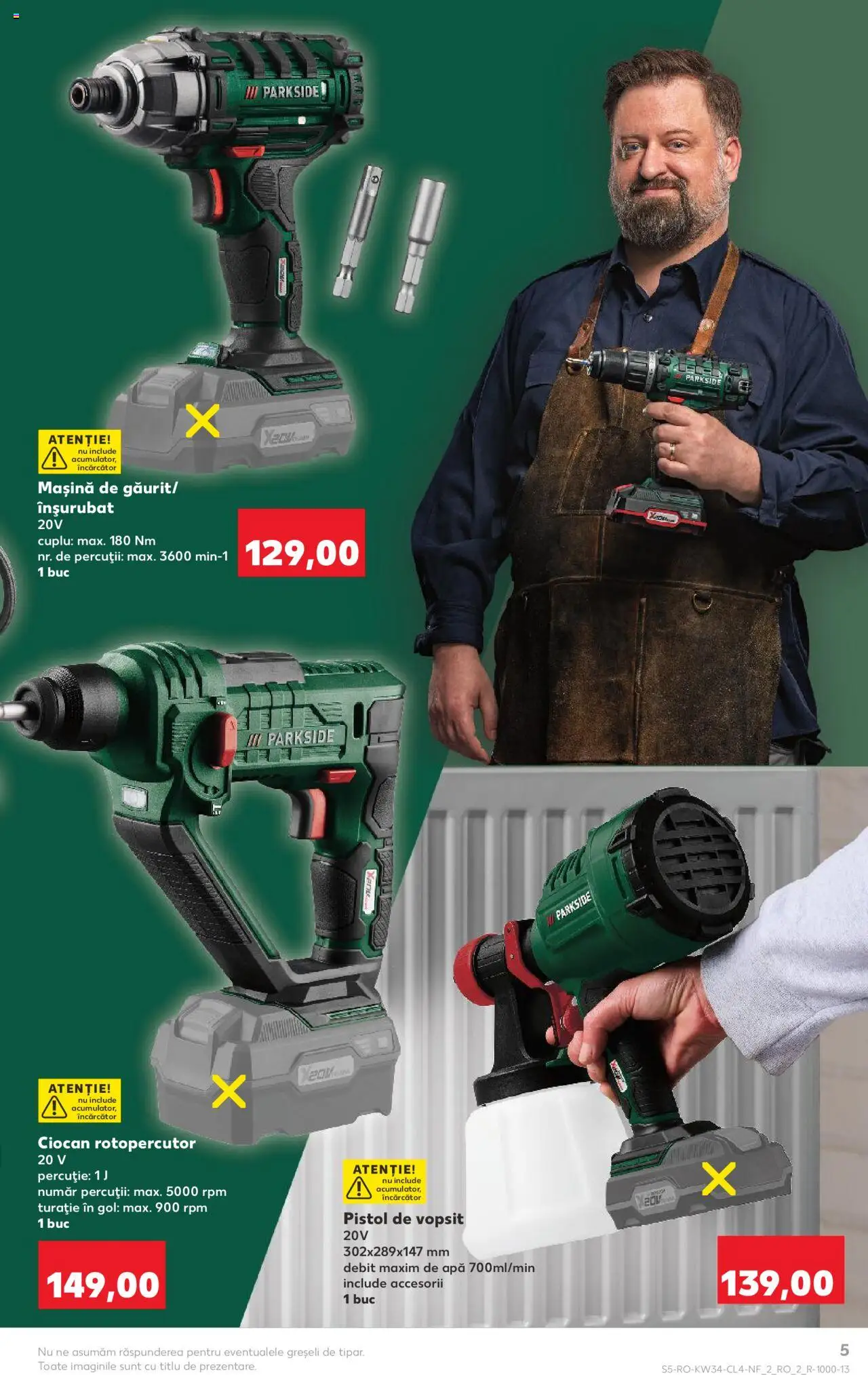 Catalog Kaufland - București – valabil de la 20.08.2025 | Pagină: 5 | Produse: Încărcător, Ciocan rotopercutor, Peluş Köpek Yatağı, Apă