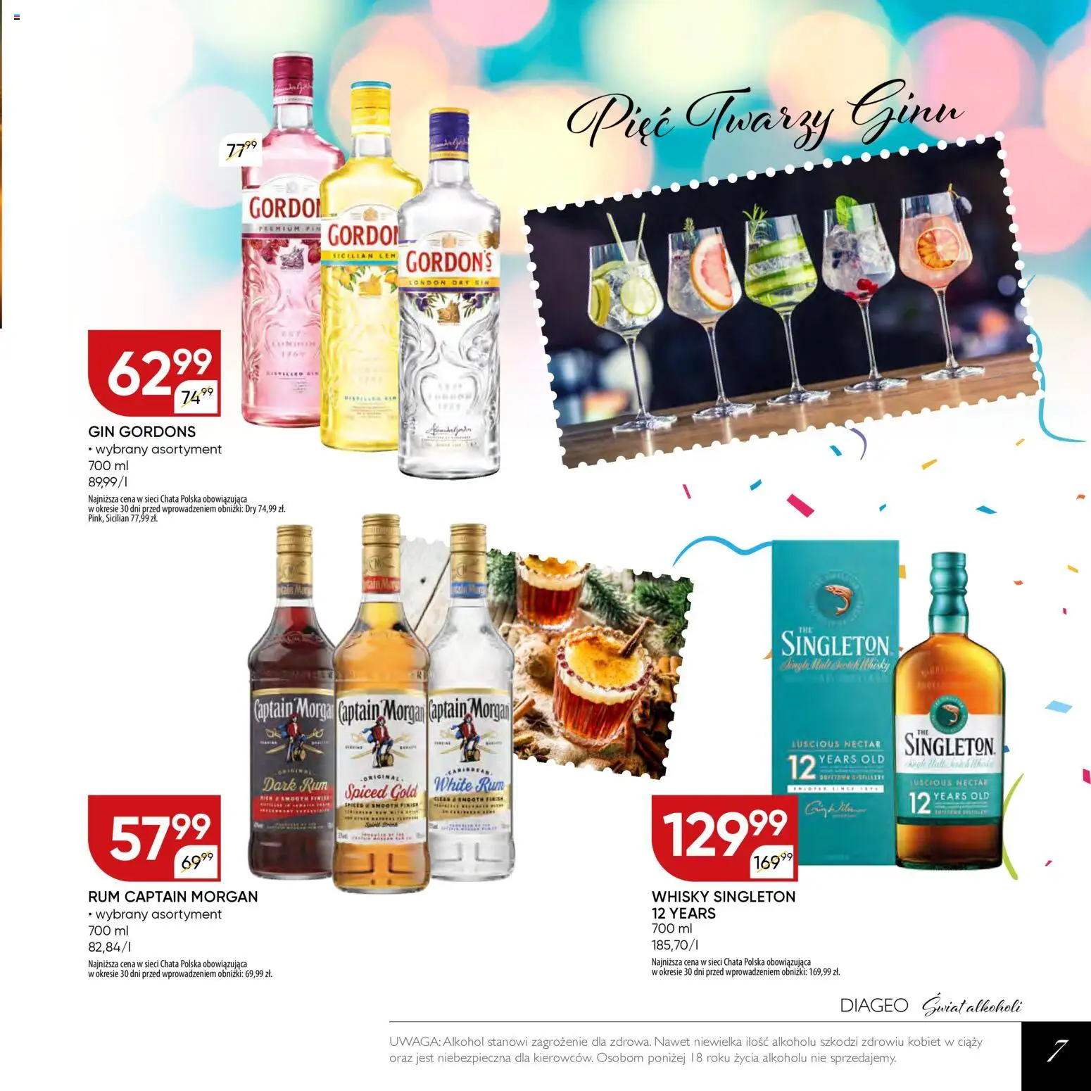 Chata Polska Gazetka - Mocna Oferta od 03.02.2026 | Strona: 7 | Produkty: Captain Morgan, Whisky Singleton, Alkohol, Whisky