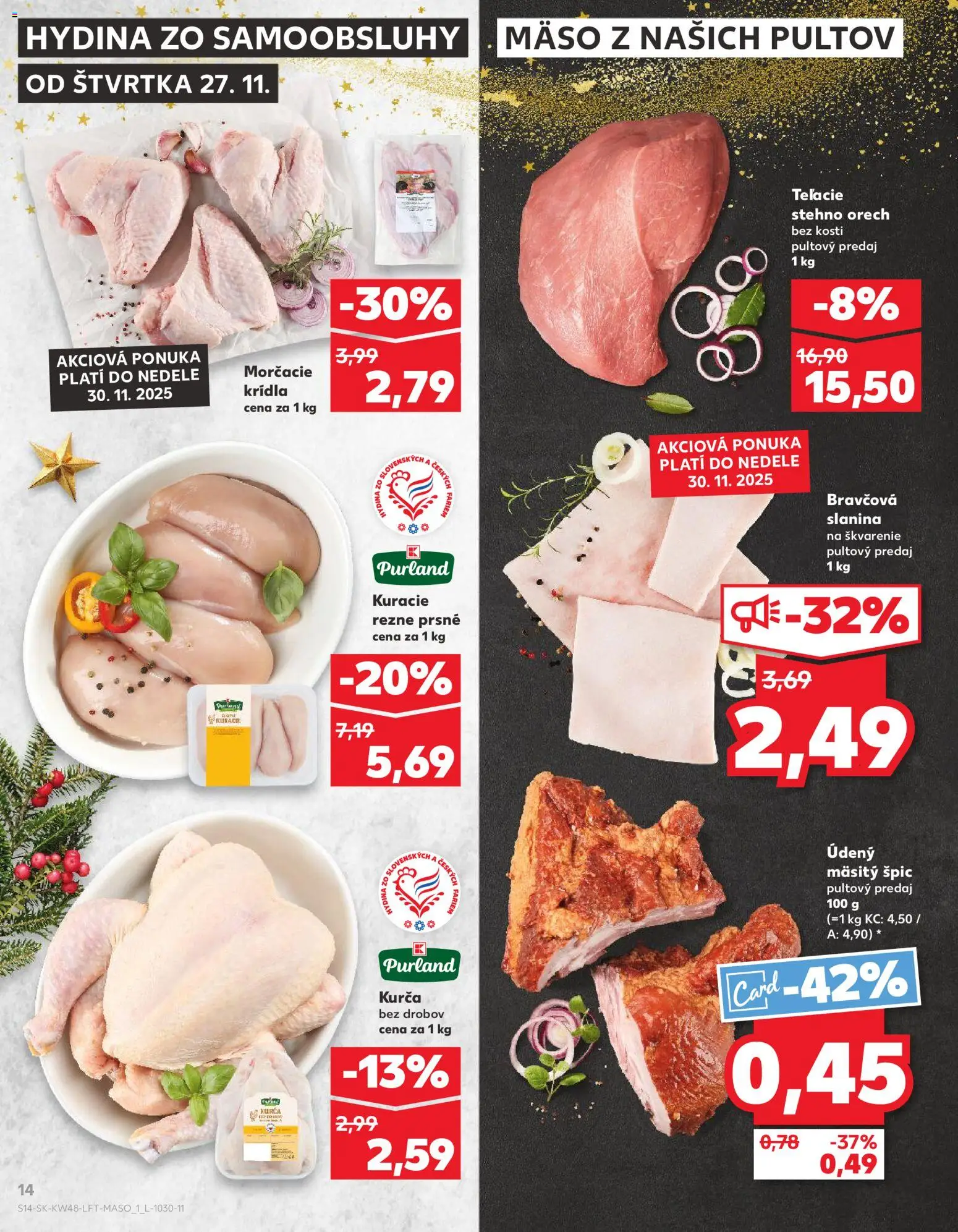 Kaufland SK akciós ujság - amely érvényes a következő dátumtól: 27.11.2025 | Oldal: 14
