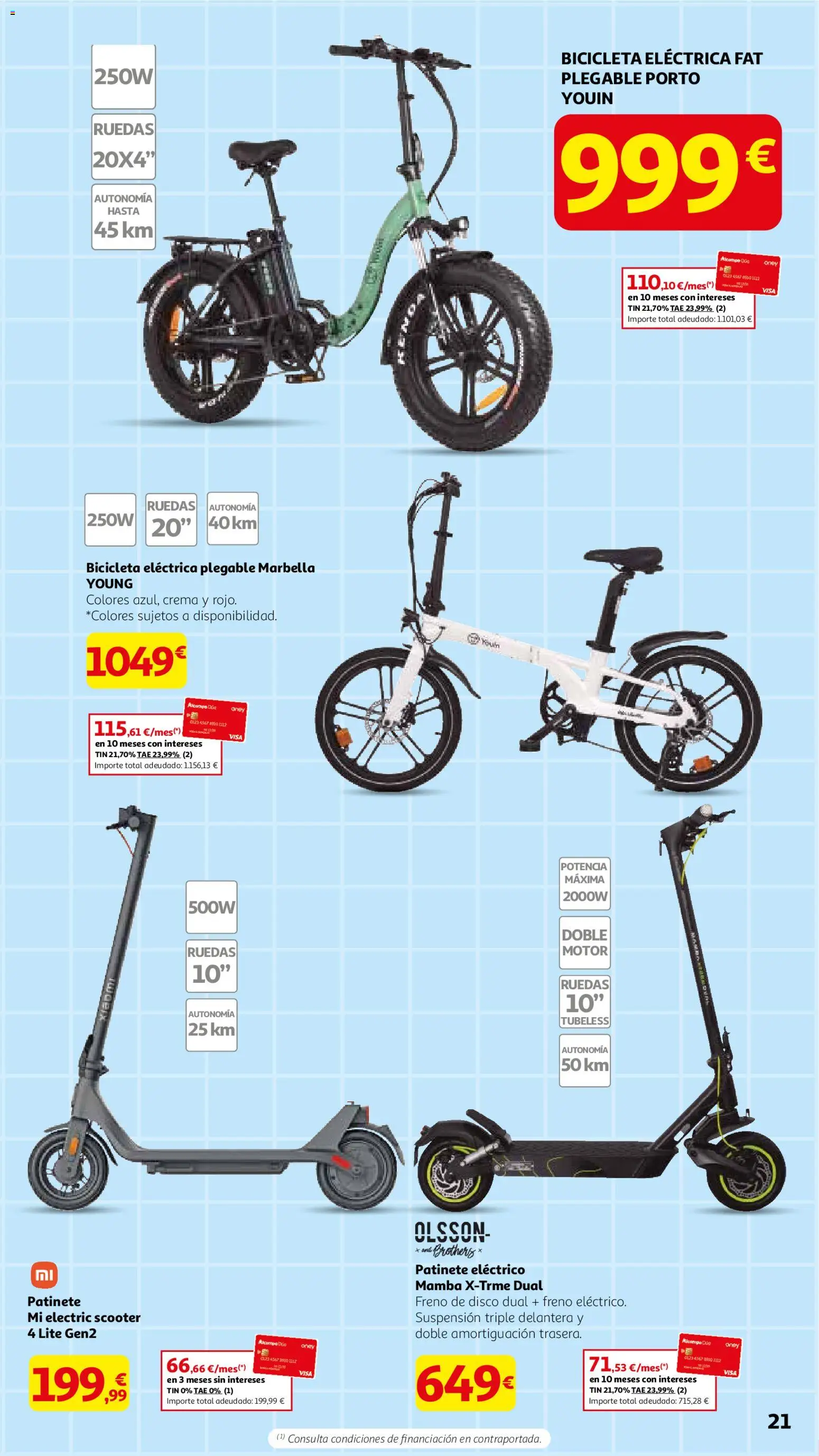 Alcampo - Dia del Padre │ válido desde el 04.03.2026 | Página: 21 | Productos: Bicicleta, Crema, Disco, Ελιές