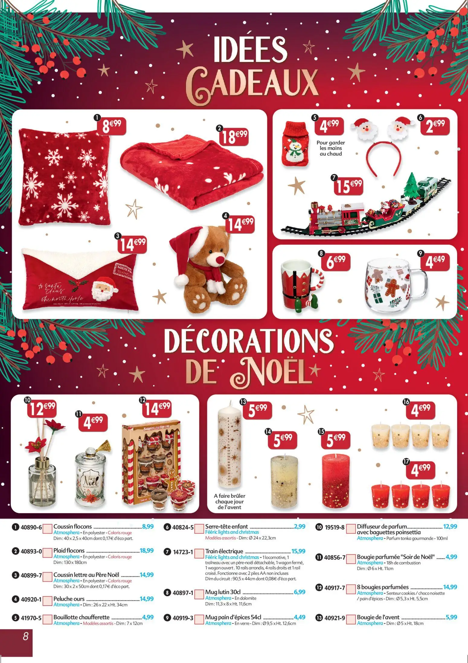 {H1} | Page: 8 | Produits: Noisette, Chaufferette, Peluche, Piles