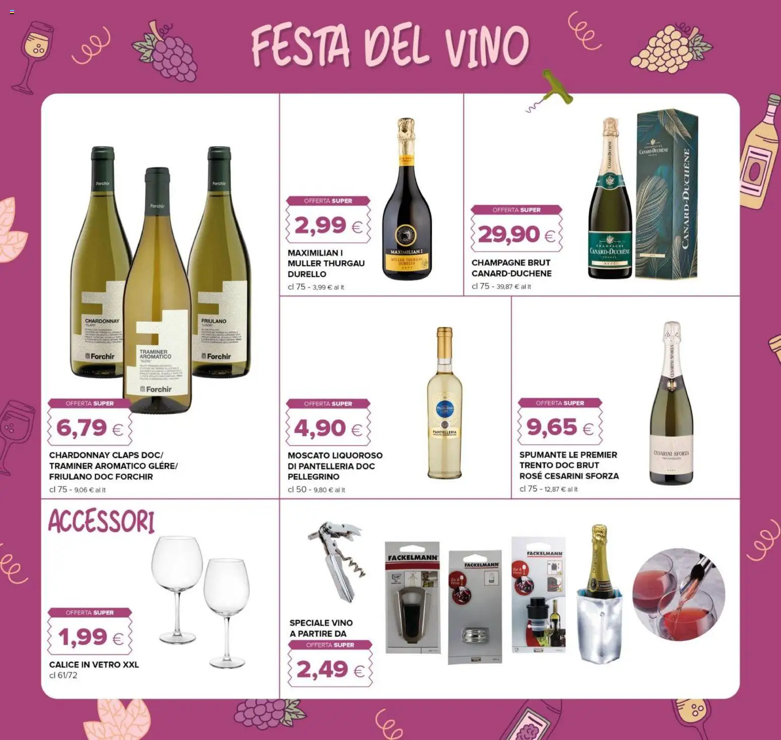 Volantino Oasi del 23.10.2025 | Pagina: 22 | Prodotti: Calice, Vino, Spumante, Champagne