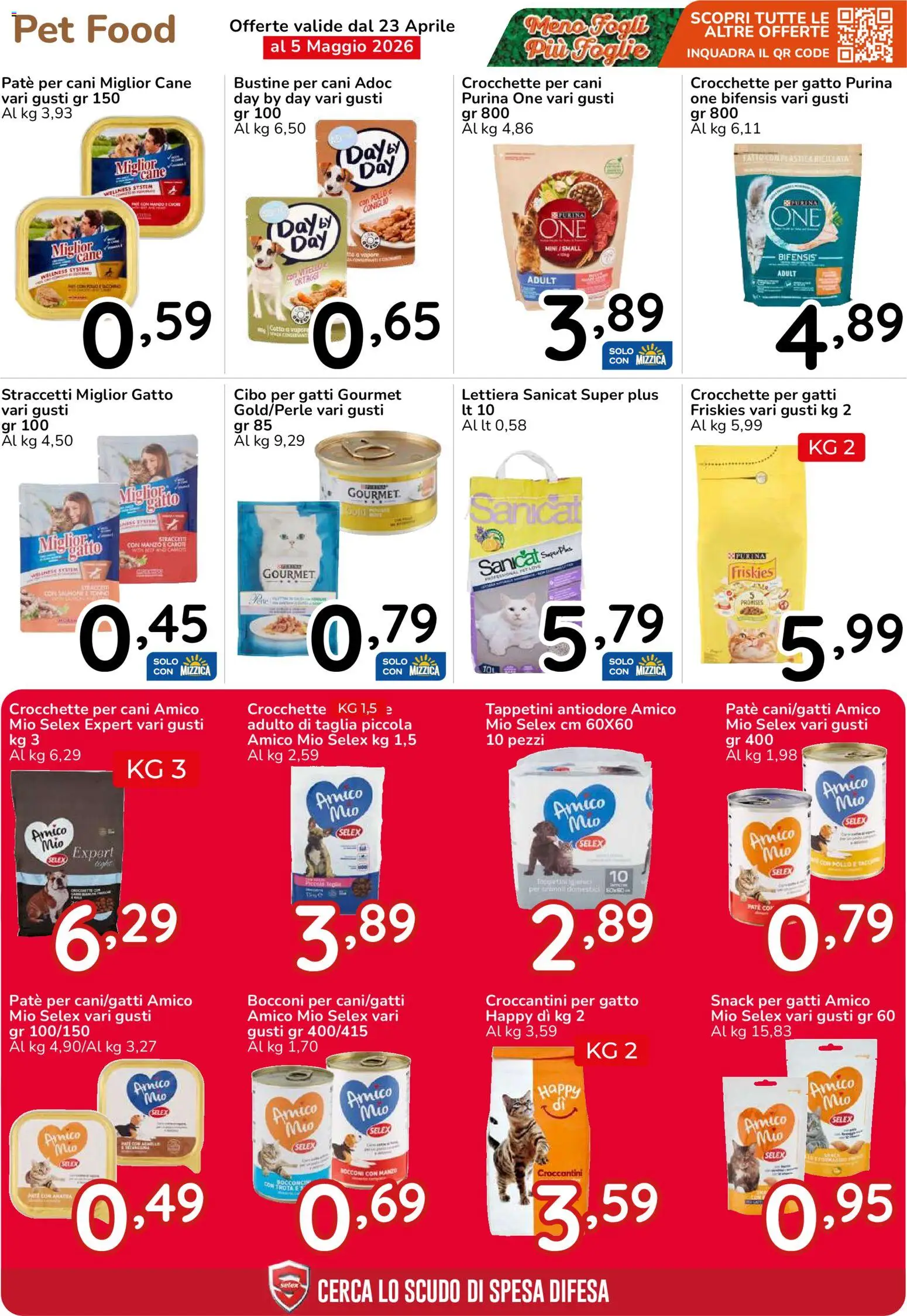 Volantino Famila del 23.04.2026 | Pagina: 43 | Prodotti: Salmone, Manzo, Carote, Vitello