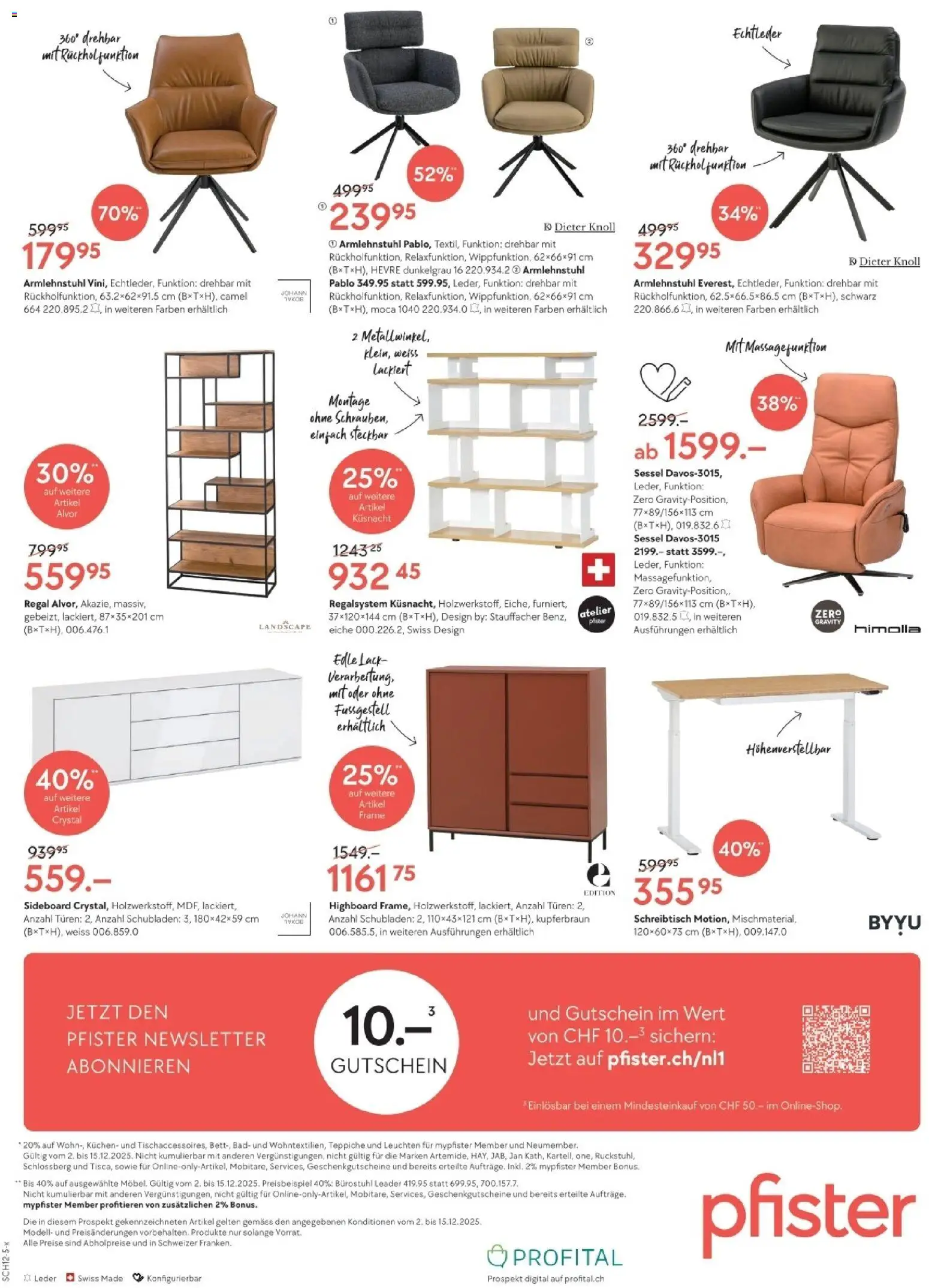 Pfister Aktionen – gültig ab 02.12.2025 | Seite: 12 | Produkte: Highboard, Regal, Bad, Sideboard