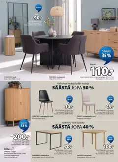 JYSK-mainoslehti voimassa 23.04.2026 alkaen | Sivu: 8 | Tuotteet: Kangas, Tuoli, Kaappi, Peili