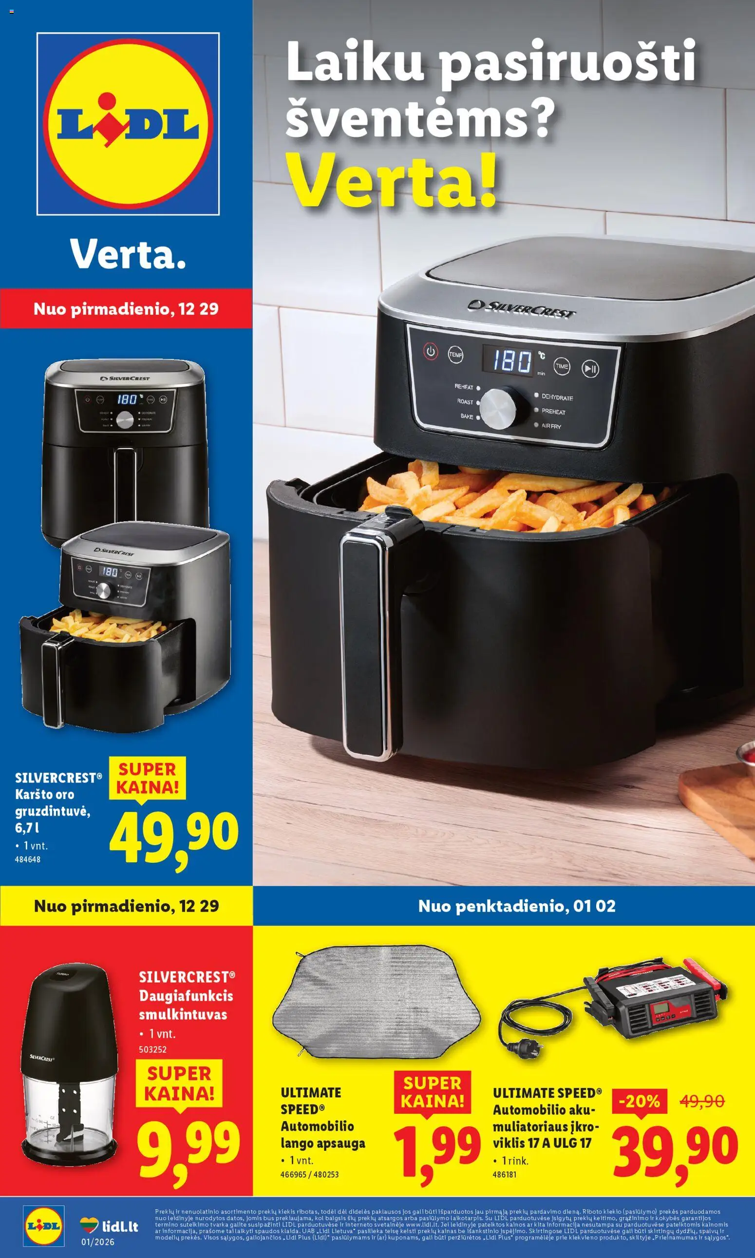 LIDL akcijos nuo 29.12.2025 | Puslapis: 1 | Prekių: Smulkintuvas