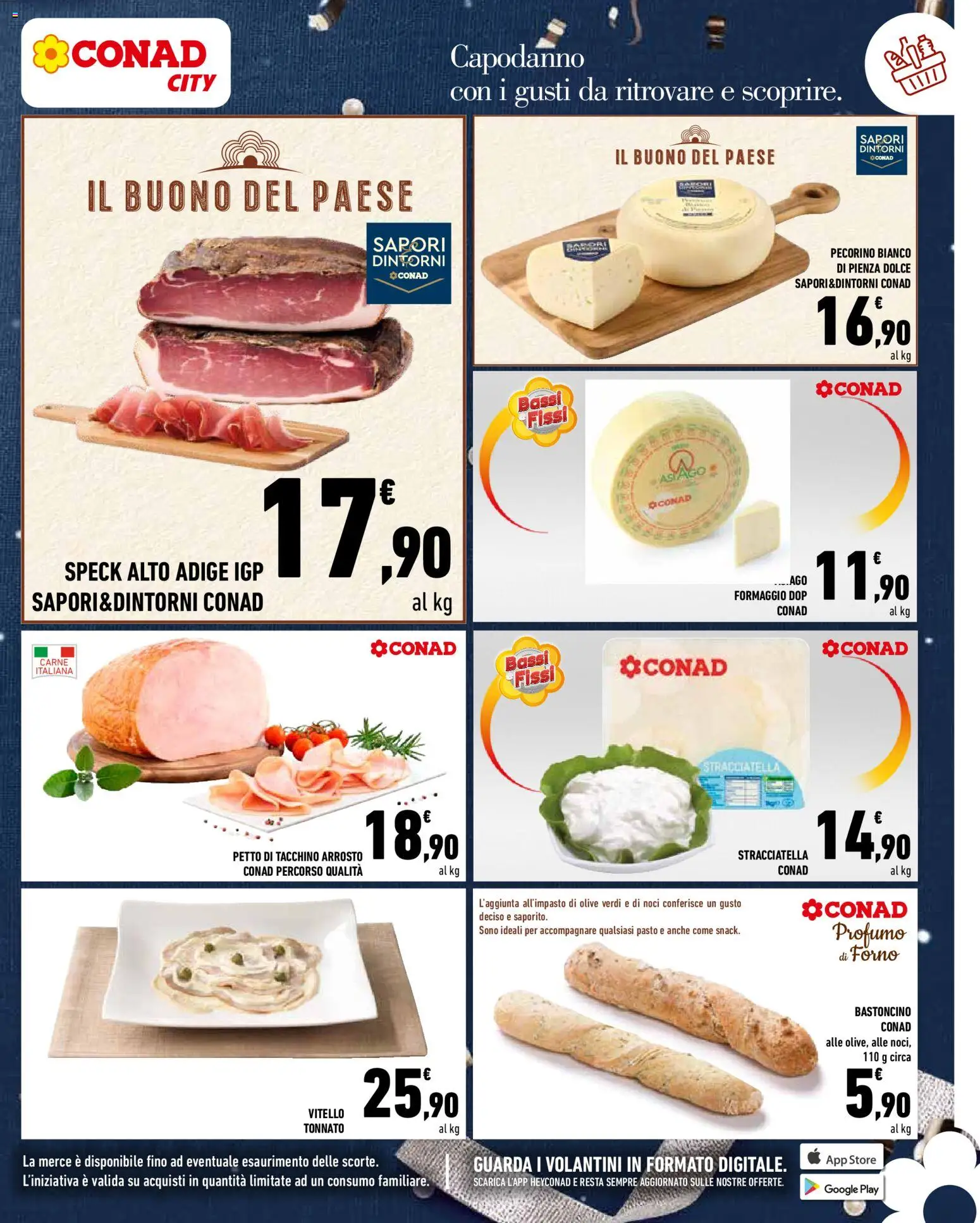 Volantino Conad del 27.12.2025 | Pagina: 9 | Prodotti: Speck, Arrosto, Olive, Noci