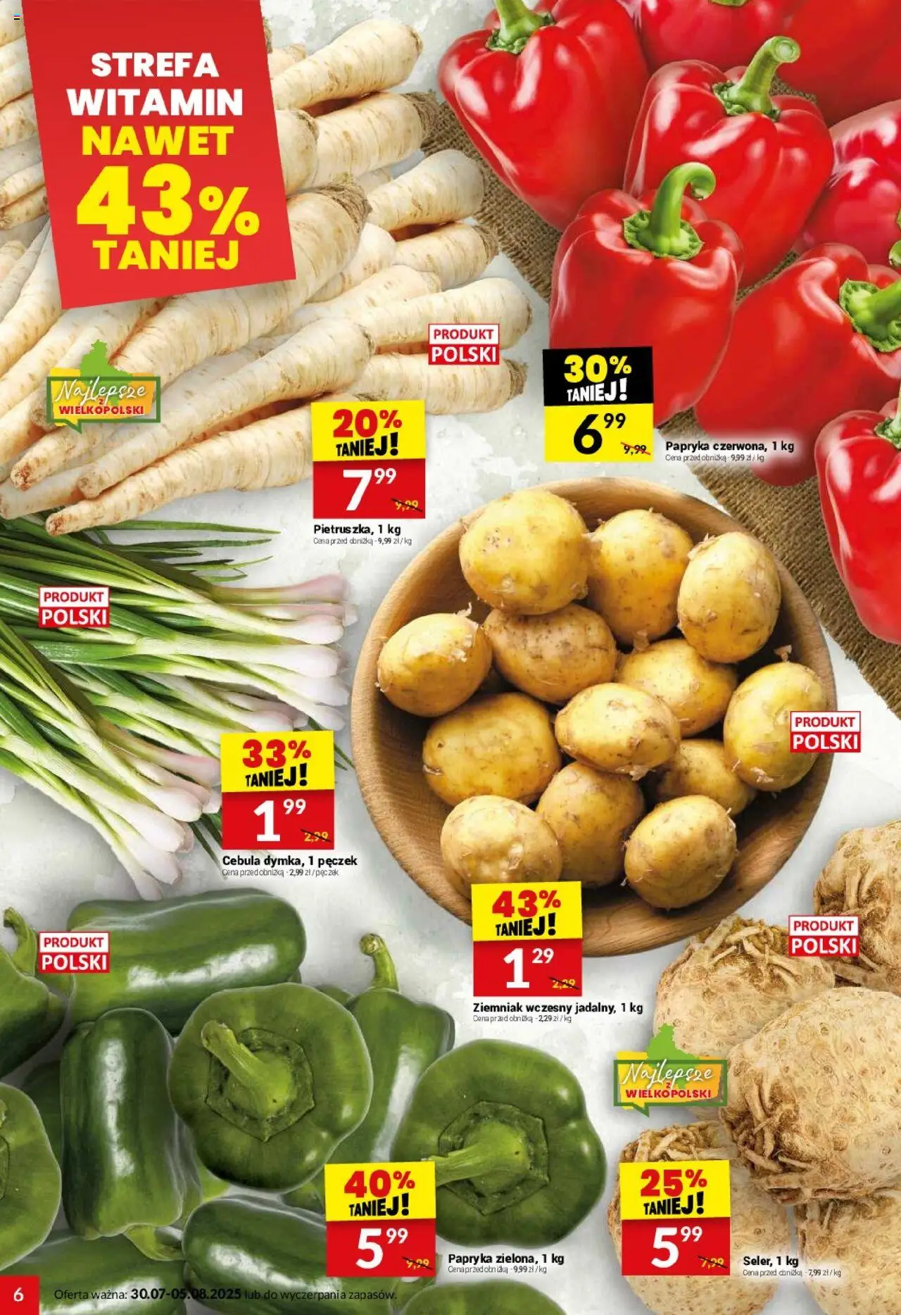 Twój Market Gazetka od 30.07.2025 | Strona: 6 | Produkty: Papryka