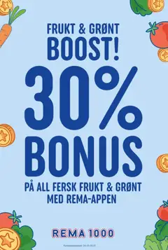 Forhåndsvisning av Rema 1000 Frukt & Grønt boost gyldig fra 04.01.2026
