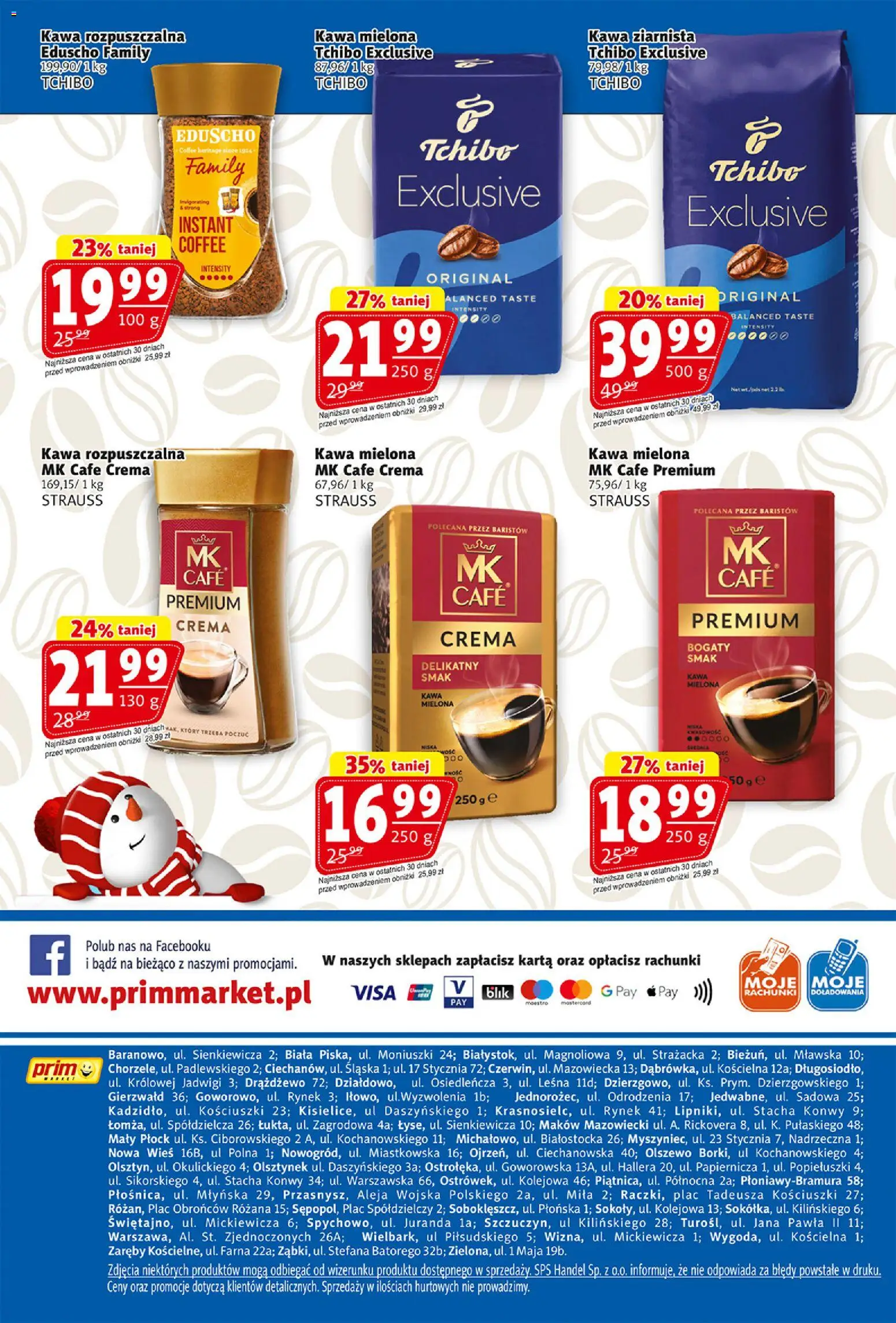 Prim Market Gazetka od 29.12.2025 | Strona: 16 | Produkty: Karta, Kawa ziarnista, Kawa rozpuszczalna, Tchibo exclusive