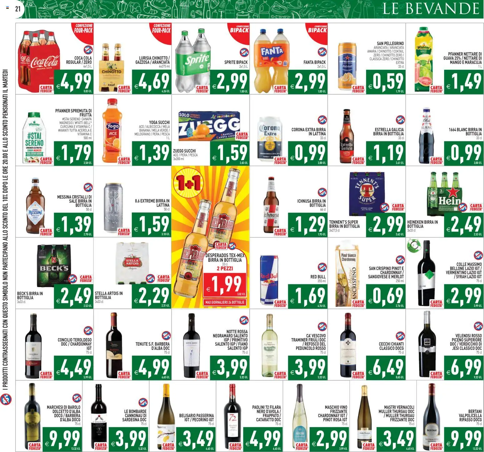 Volantino PIM Supermercati del 13.02.2026 | Pagina: 21 | Prodotti: Frutta, Mango, Fanta, Bottiglia
