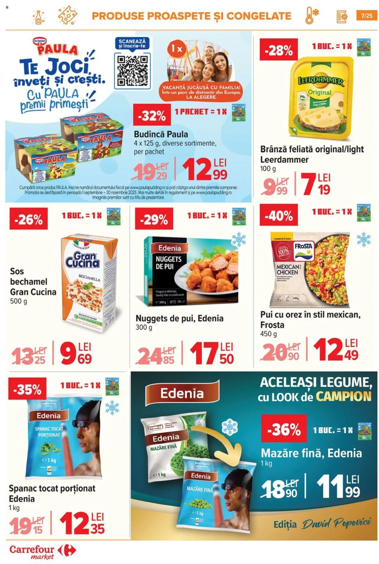 Noul catalog Carrefour – valabil de la 17.09.2025 | Pagină: 7 | Produse: Mazăre, Hacıyatmaz Kedi Oyuncağı, Brânză, Orez
