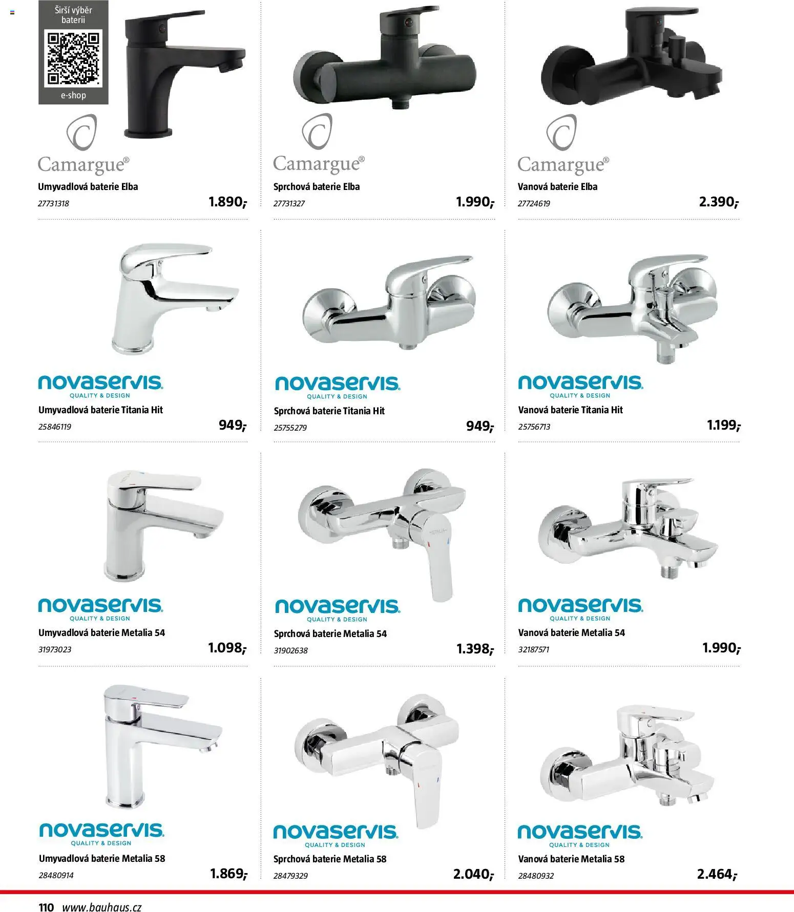 Bauhaus katalog Sanita od 03.11.2025 | Strana: 110 | Produkty: Baterie