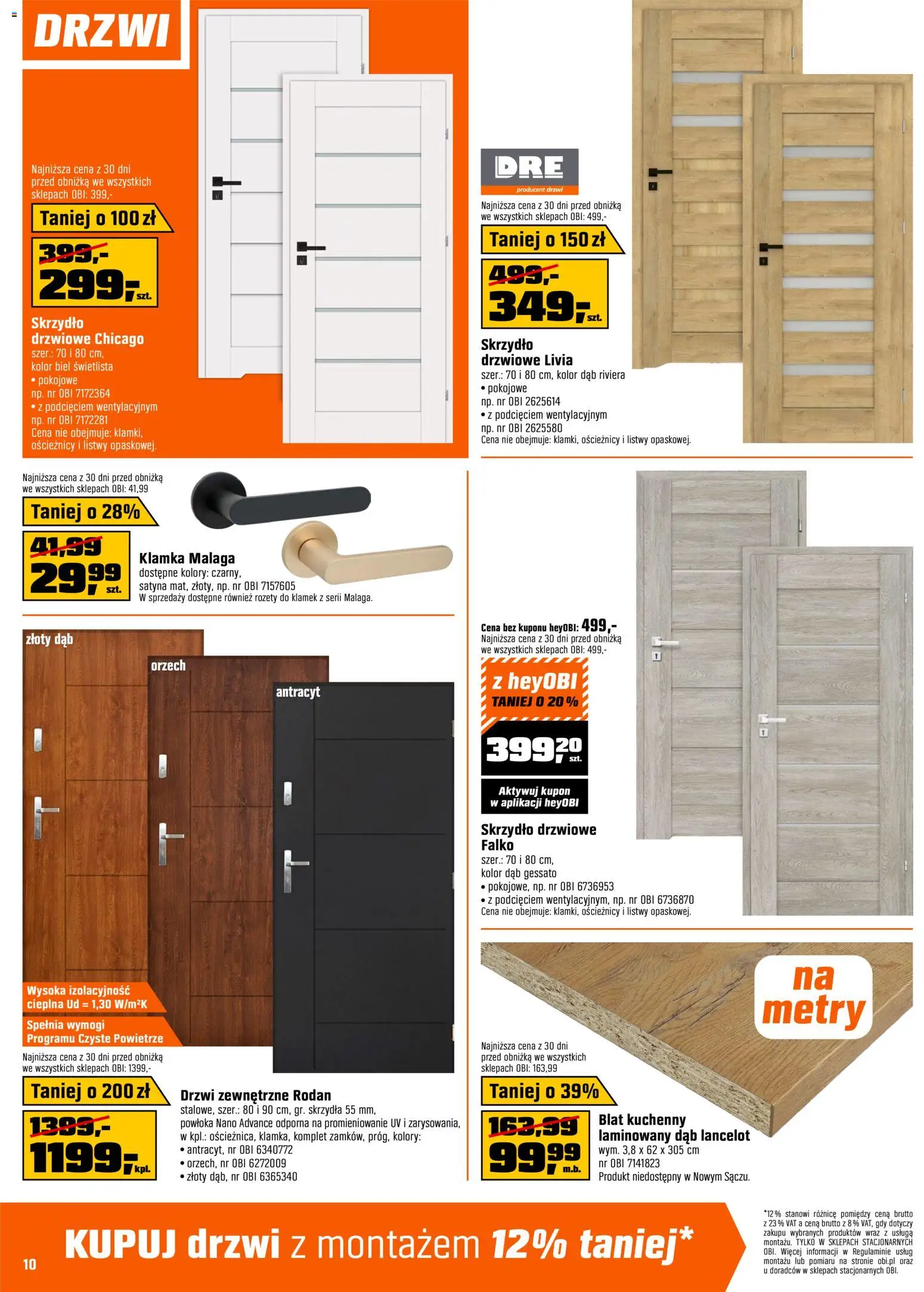 OBI Gazetka od 03.12.2025 | Strona: 10 | Produkty: Blat kuchenny