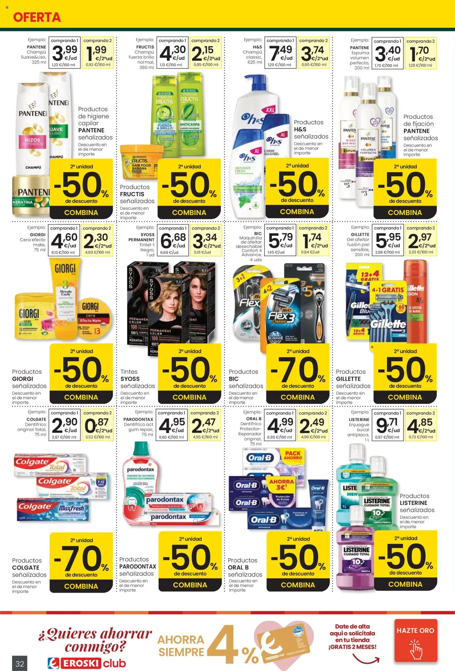 Eroski Quieres ahorrar conmigo │ válido desde el 16.04.2026 | Página: 32 | Productos: Champú, Manta