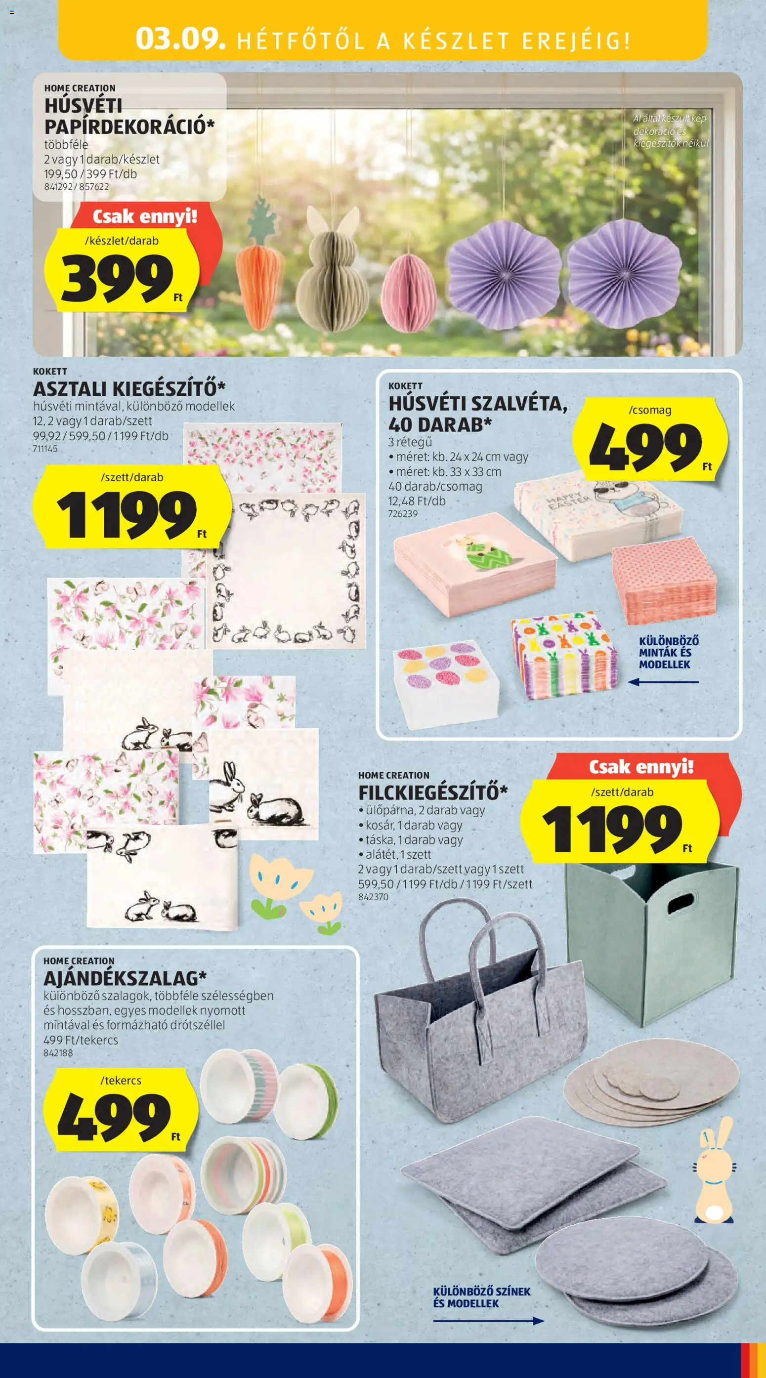 Aldi akciós ujság - amely érvényes a következő dátumtól: 05.03.2026 | Oldal: 80 | Termékek: Dekoráció