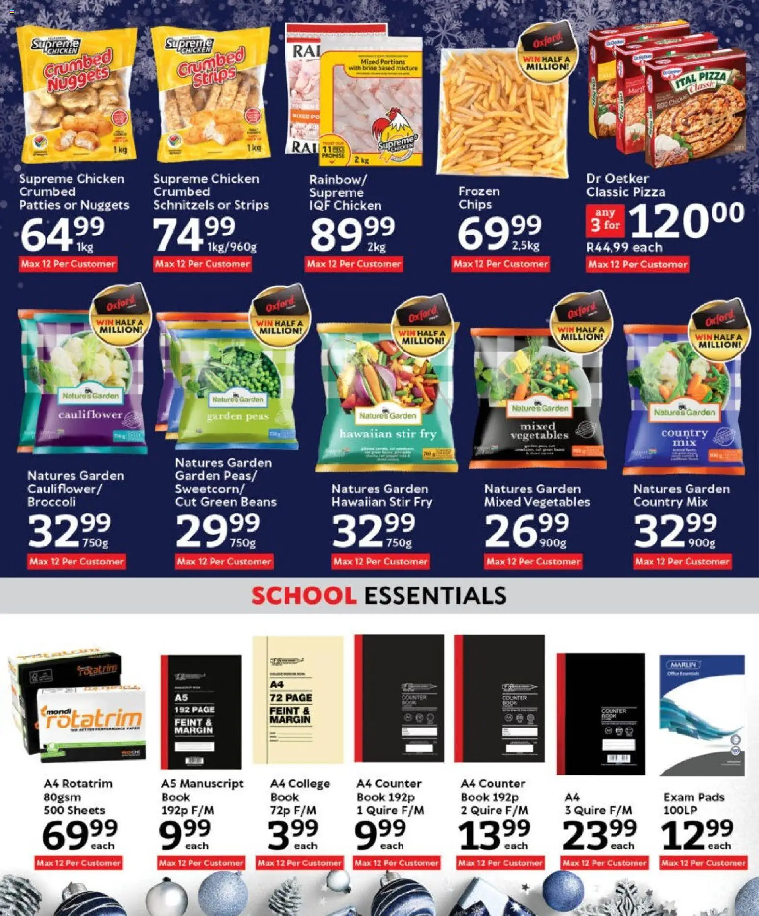 New Oxford Freshmarket catalogue – valid from 03.12.2025 | Page: 18 | Products: Beans, Pads, Pizza, Vegetables