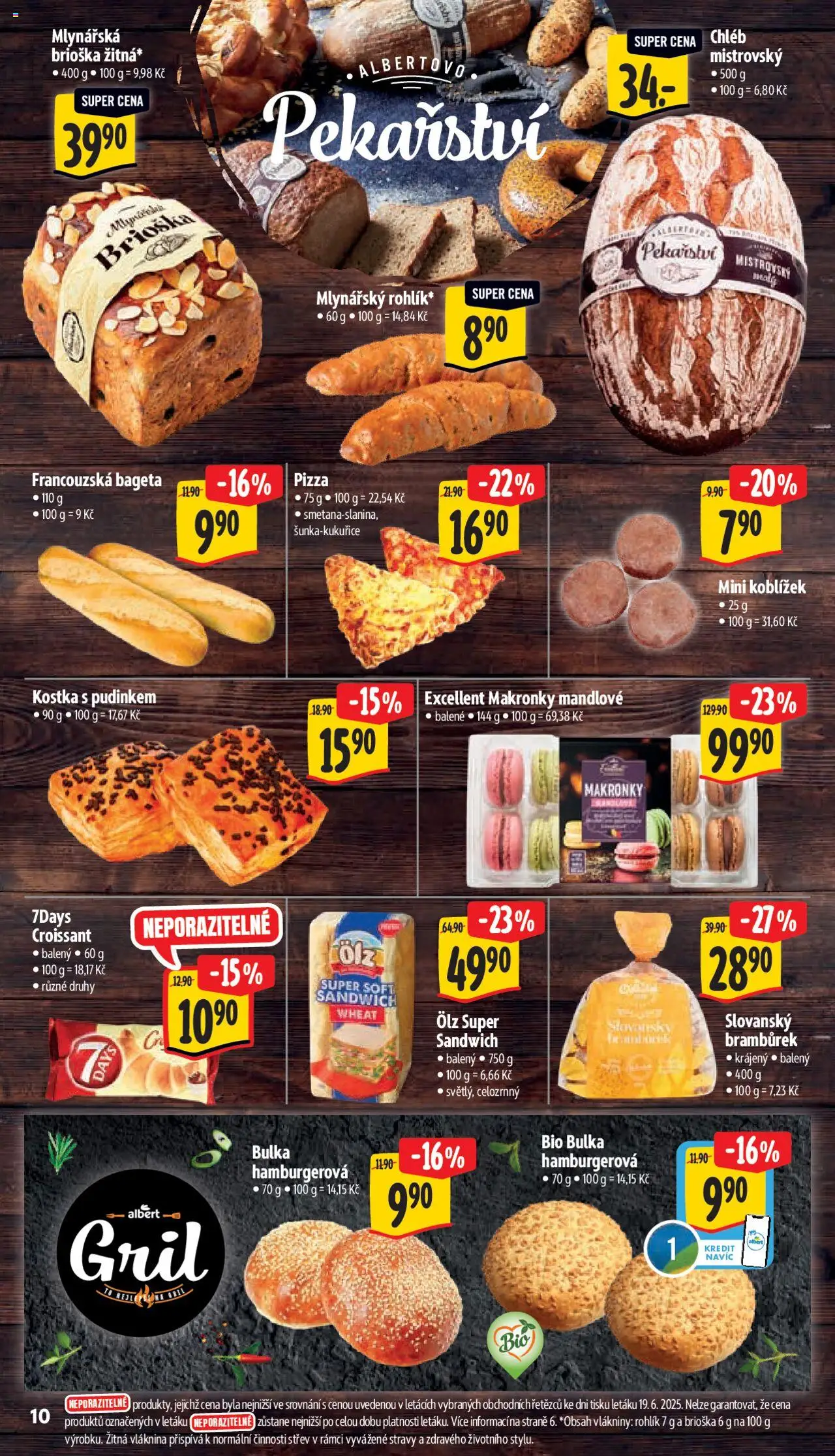 Albert leták - Supermarket od 25.06.2025 | Strana: 17 | Produkty: Brioška, Chléb, Croissant, Bageta