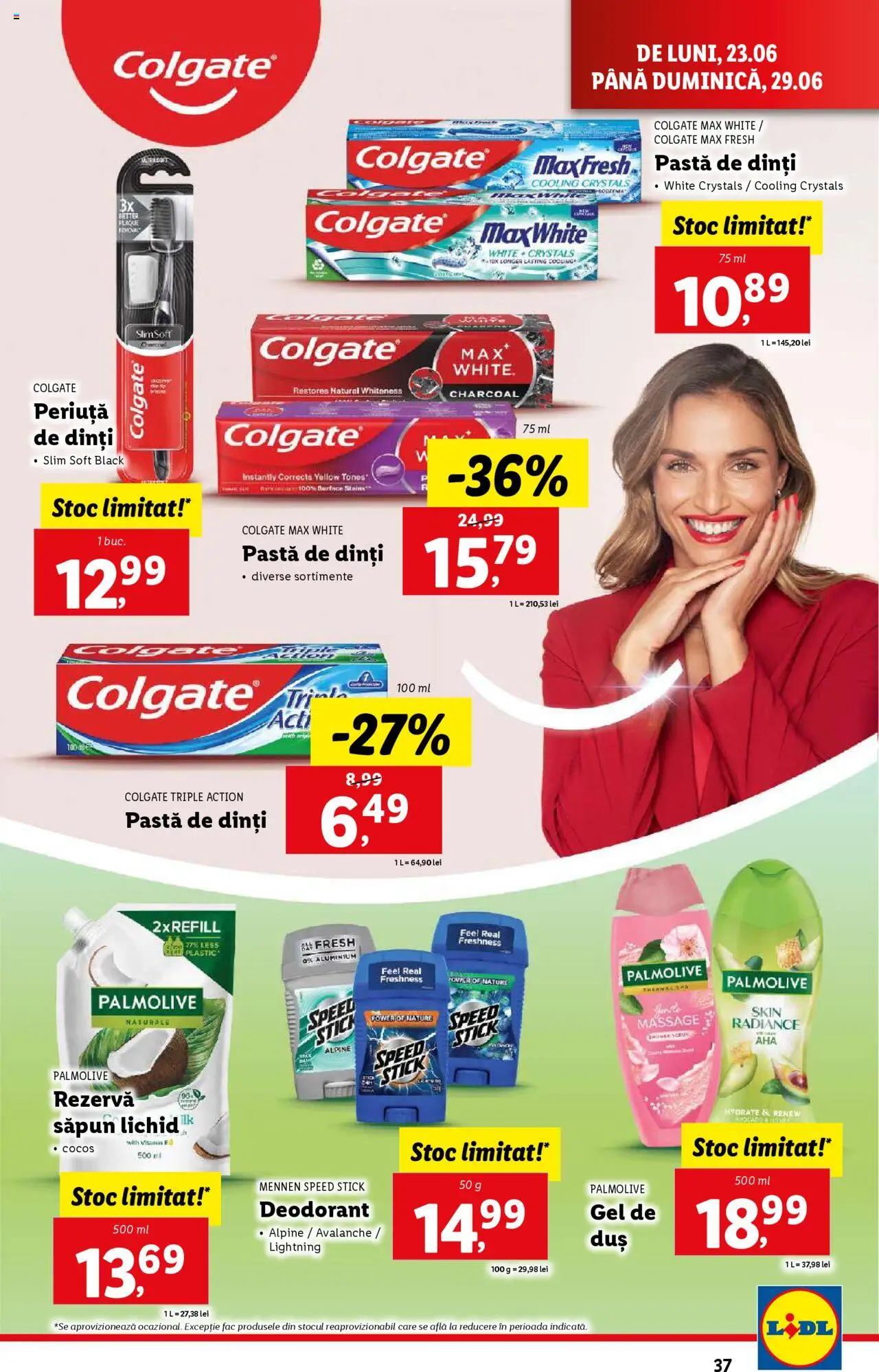 Catalog Lidl – valabil de la 23.06.2025 | Pagină: 37 | Produse: Săpun, Pastă de dinți, Periuță de dinți, Rezervă săpun