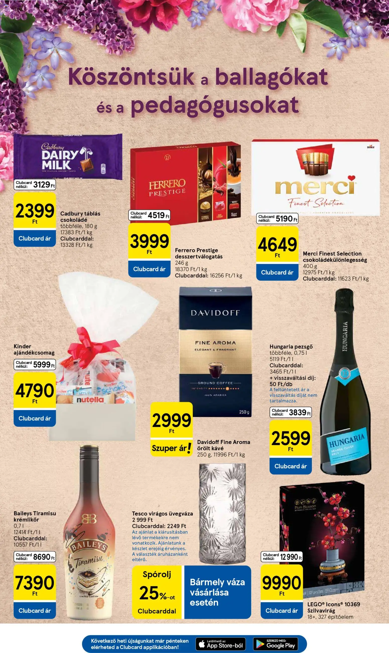 Tesco akciós ujság - amely érvényes a következő dátumtól: 29.04.2026 | Oldal: 21 | Termékek: Tiramisu, Krémlikőr, Kávé, Őrölt kávé