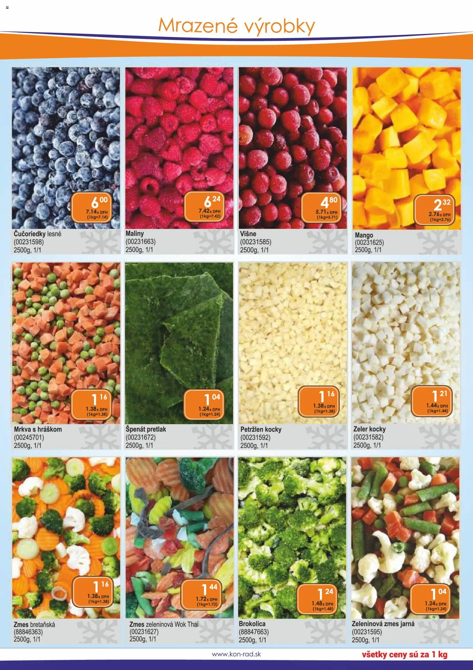 Nové KON - RAD akcie – leták je platný od 01.04.2026 | Strana: 37 | Produkty: Mrkva, Mango, Petržlen, Maliny