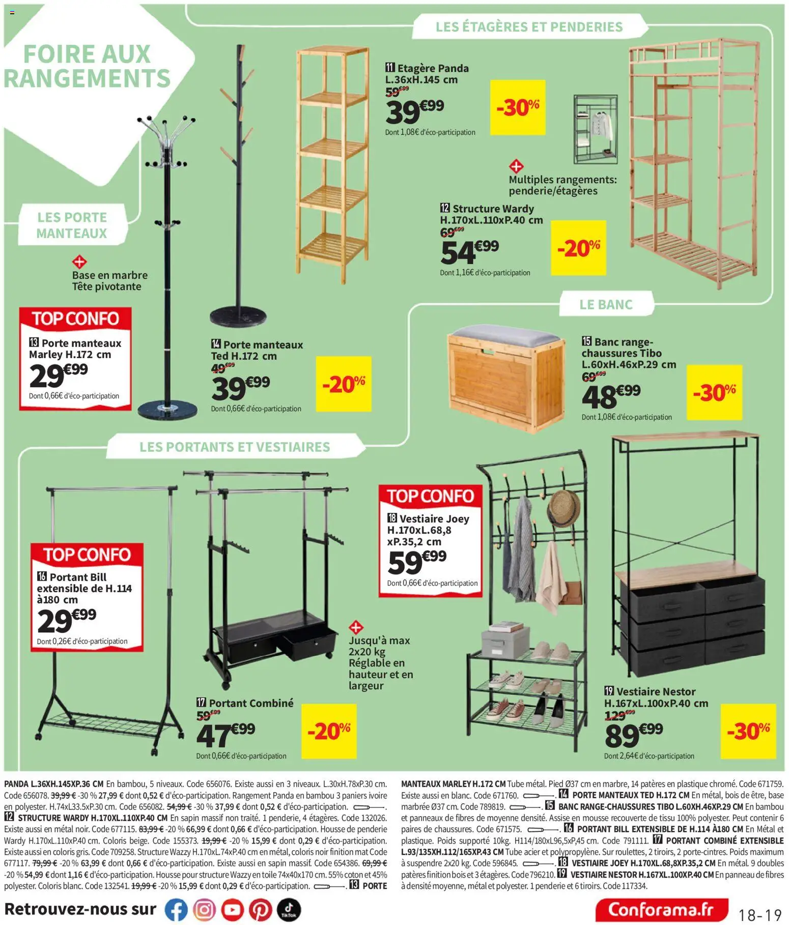 {H1} | Page: 19 | Produits: Base, Poids, Porte, Étagère