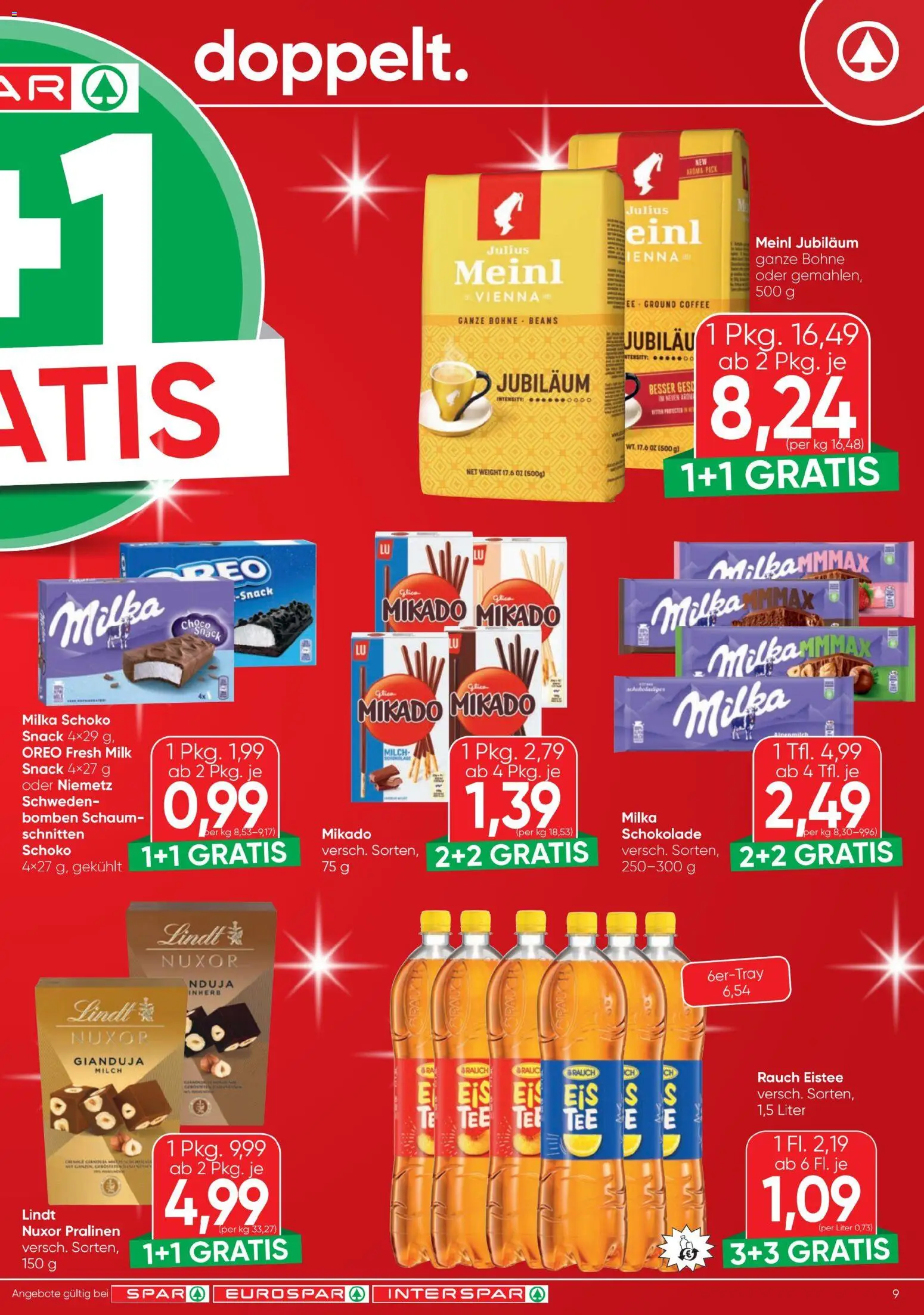 Spar Sparkling Moments gültig ab 23.12.2025 | Seite: 9 | Produkte: Milch, Schokolade