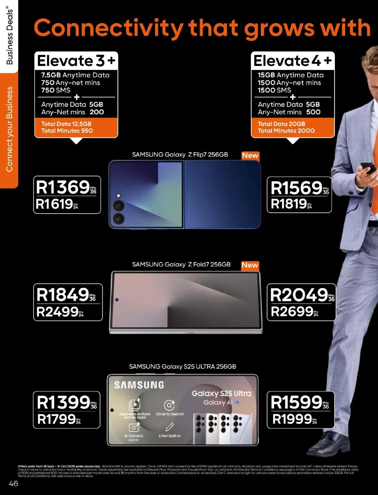 New Cell C catalogue – valid from 16.09.2025 | Page: 46 | Products: Data, Connector, Pen, Stock