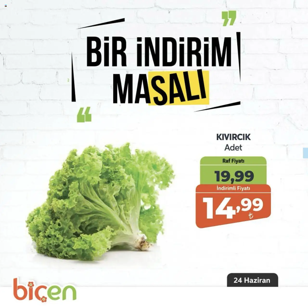 Biçen Market  Bir İndirim MaSali - 24.06.2025 tarihinden itibaren geçerlidir | Sayfa: 22 | Ürünler: Raf