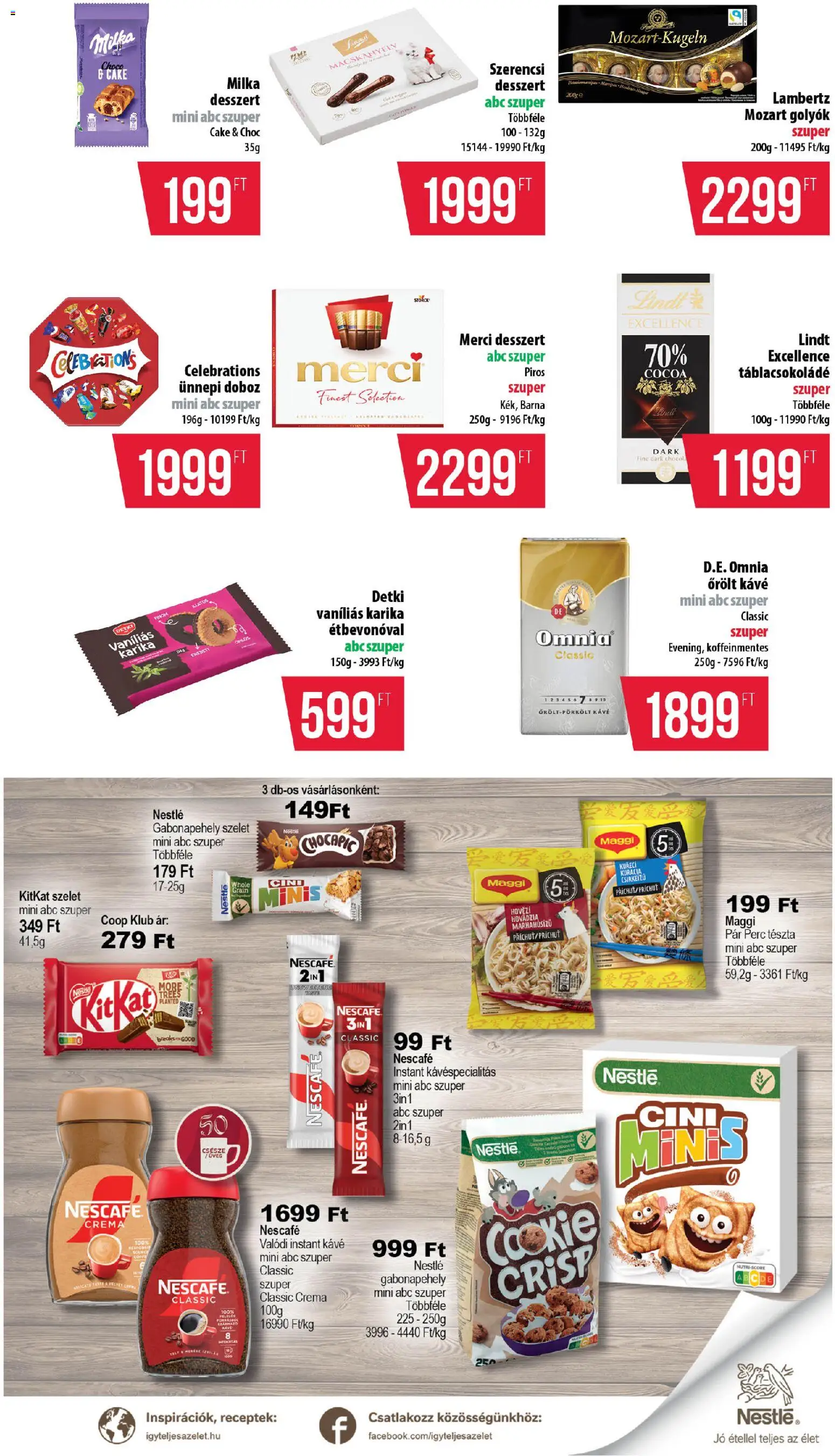 COOP akciós ujság - amely érvényes a következő dátumtól: 13.11.2025 | Oldal: 5 | Termékek: Gabonapehely, Maggi, Őrölt kávé, Instant kávé