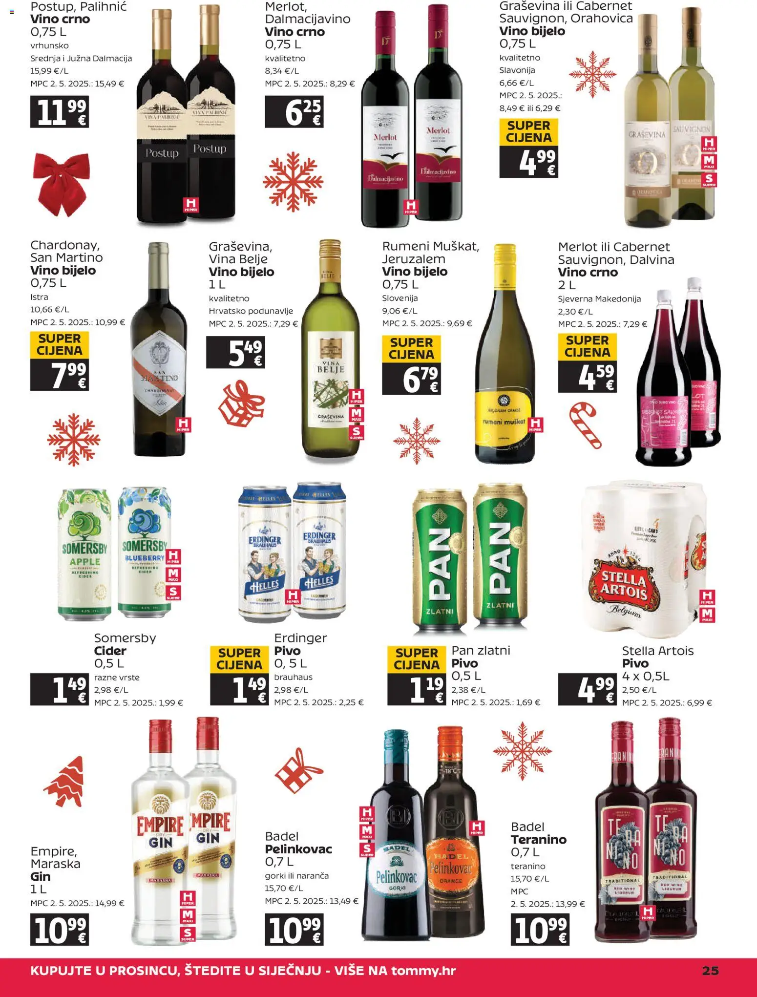 Tommy katalog | vrijedi od 18.12.2025 | Stranica: 25 | Proizvodi: Vino, Pivo, Teranino, Somersby