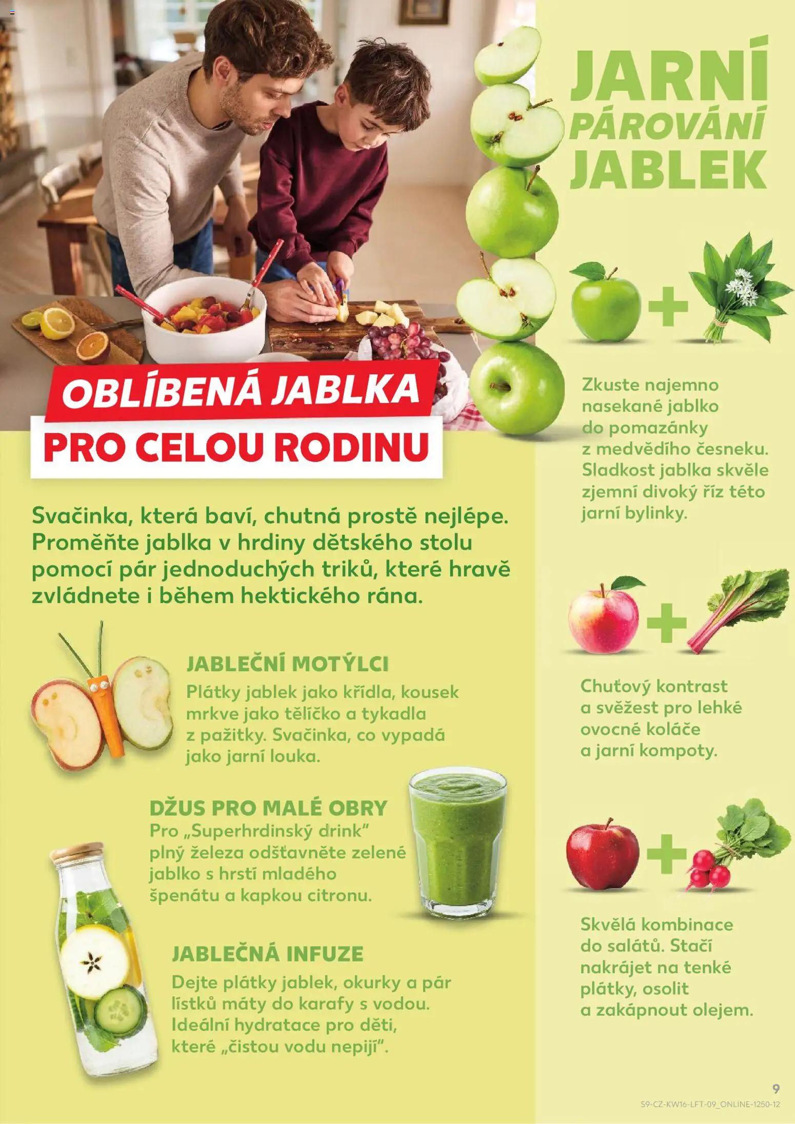 Kaufland leták - Brno od 15.04.2026 | Strana: 9 | Produkty: Džus, Jablka, Okurky, Apple
