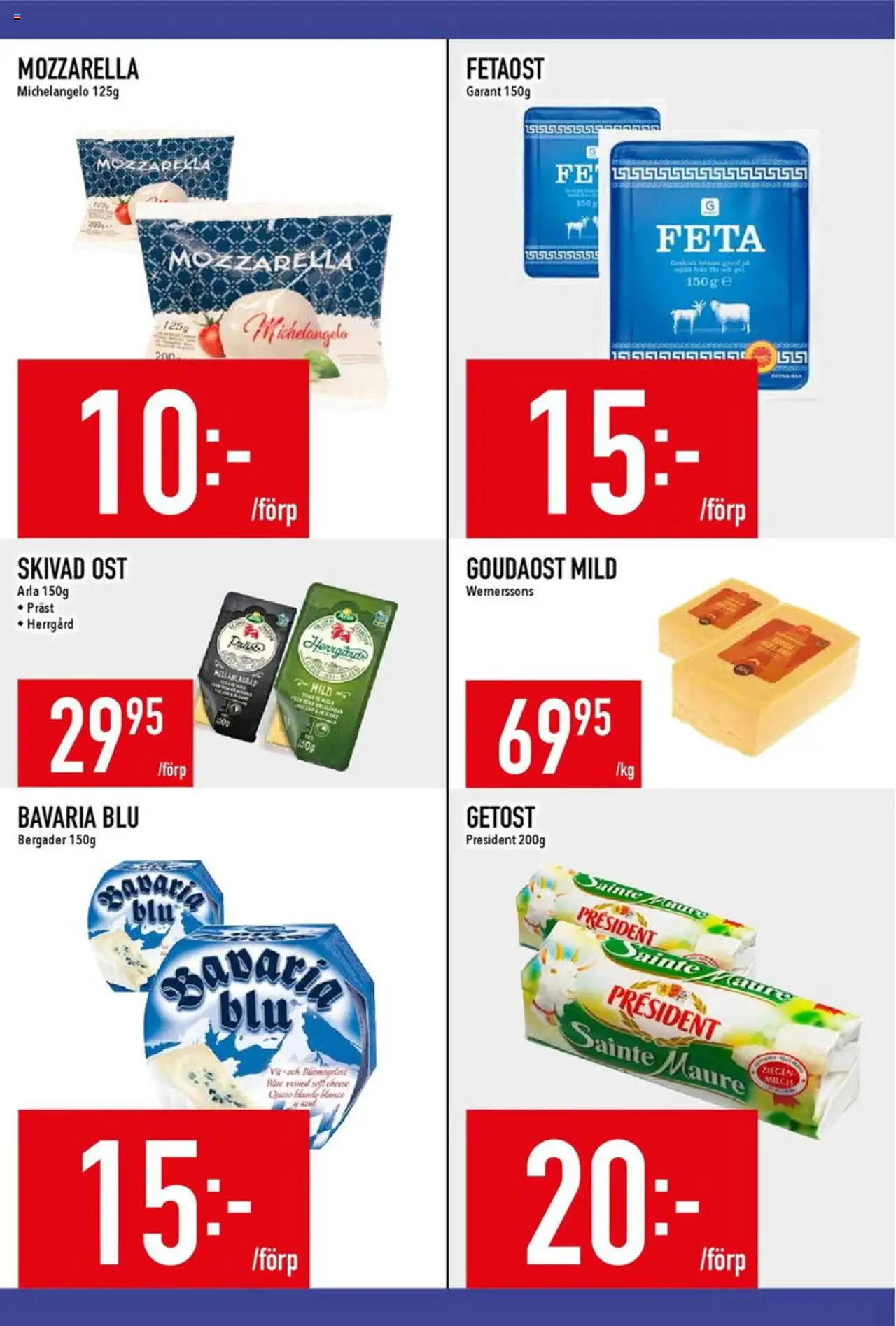 Matdax reklamblad aktuell från 11.08.2025 | Sida: 10 | Produkter: Getost, Fetaost, Ost