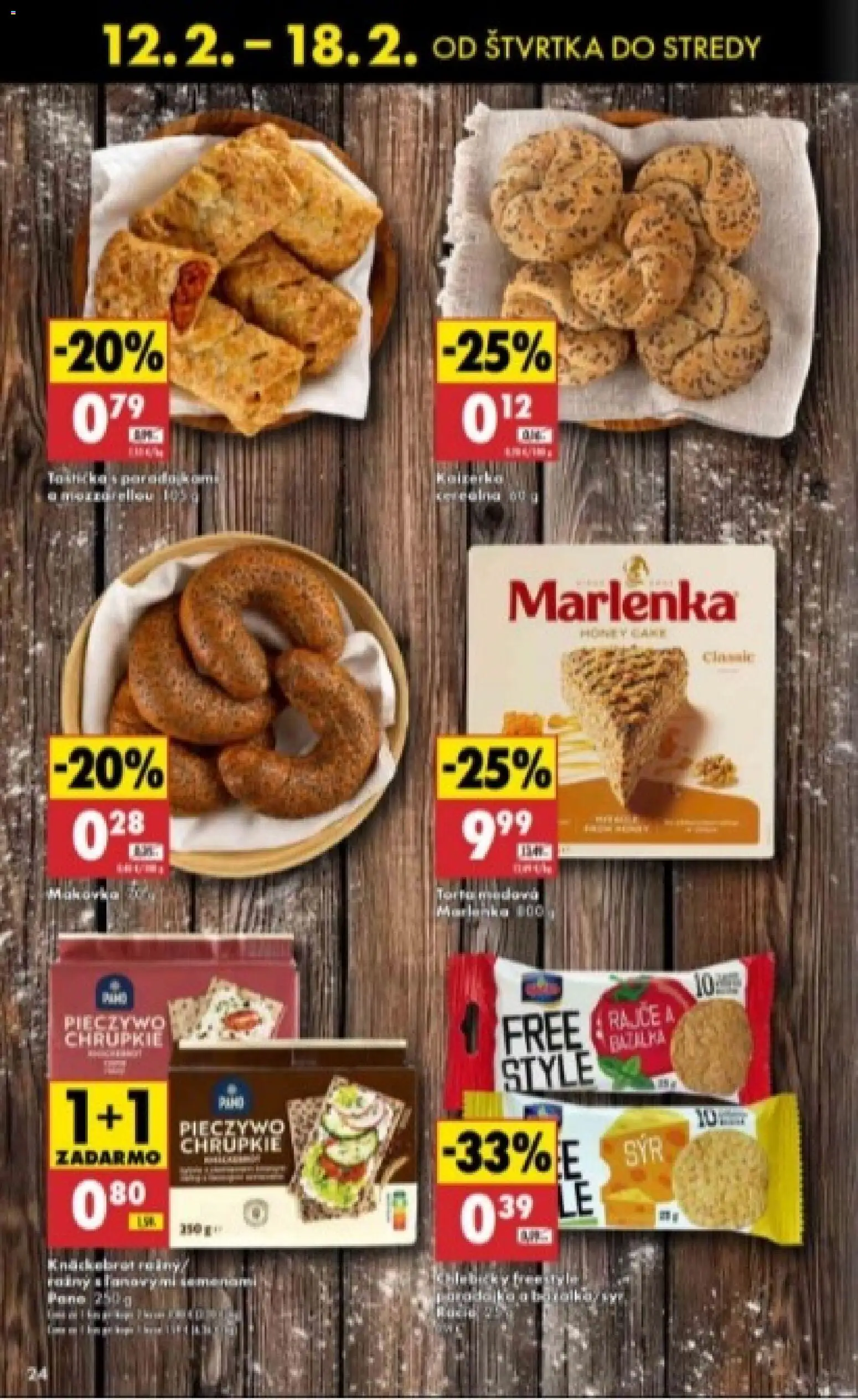 Nové Biedronka akcie – leták je platný od 12.02.2026 | Strana: 24 | Produkty: Marlenka