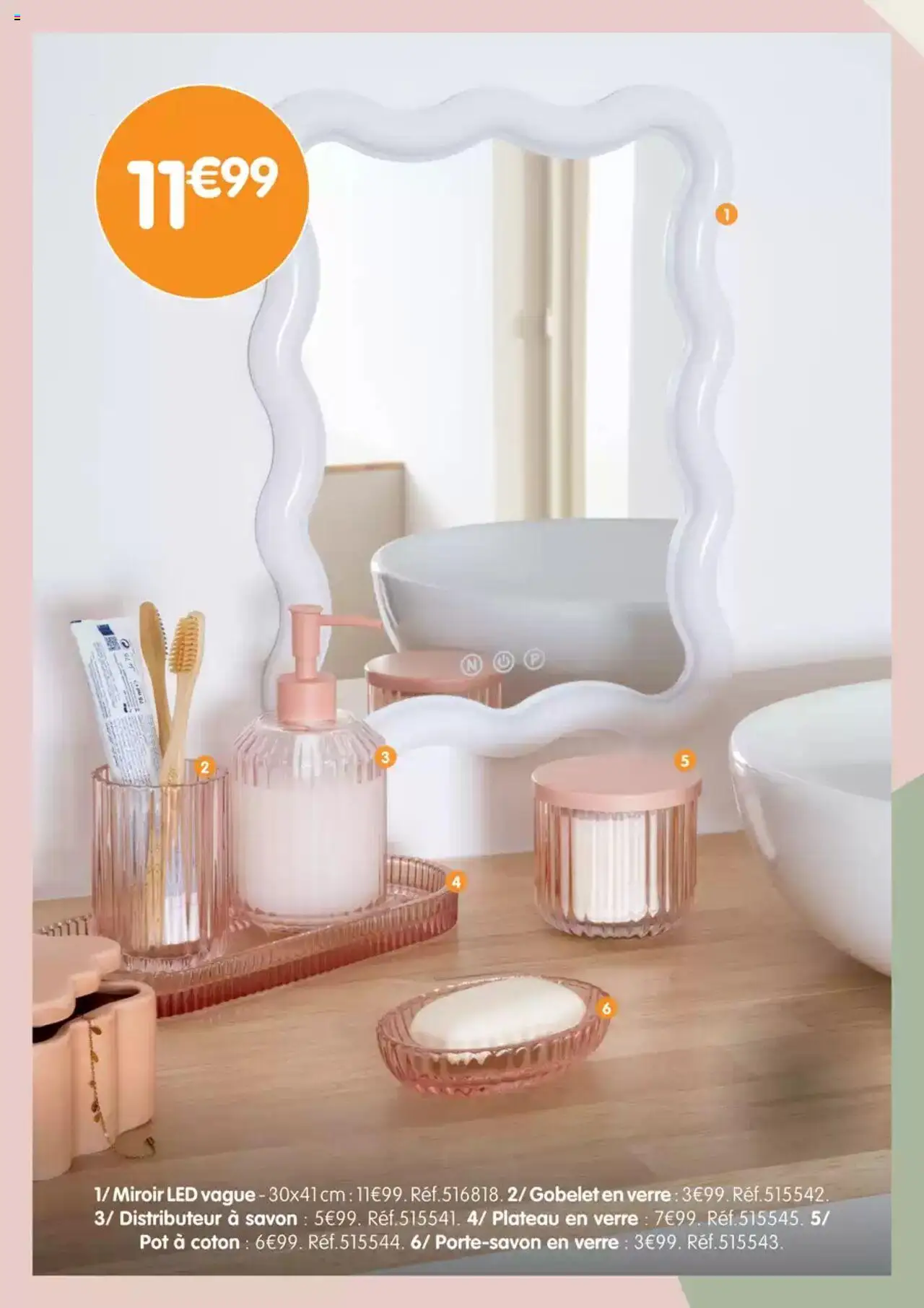  | Page: 9 | Produits: Plateau, Coton, Savon, Miroir