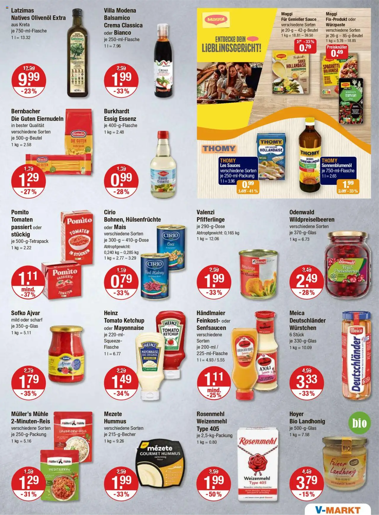 V-Markt - Oberpfalz – gültig ab 18.09.2025 | Seite: 11 | Produkte: Mühle, Essig, Olivenol, Ketchup
