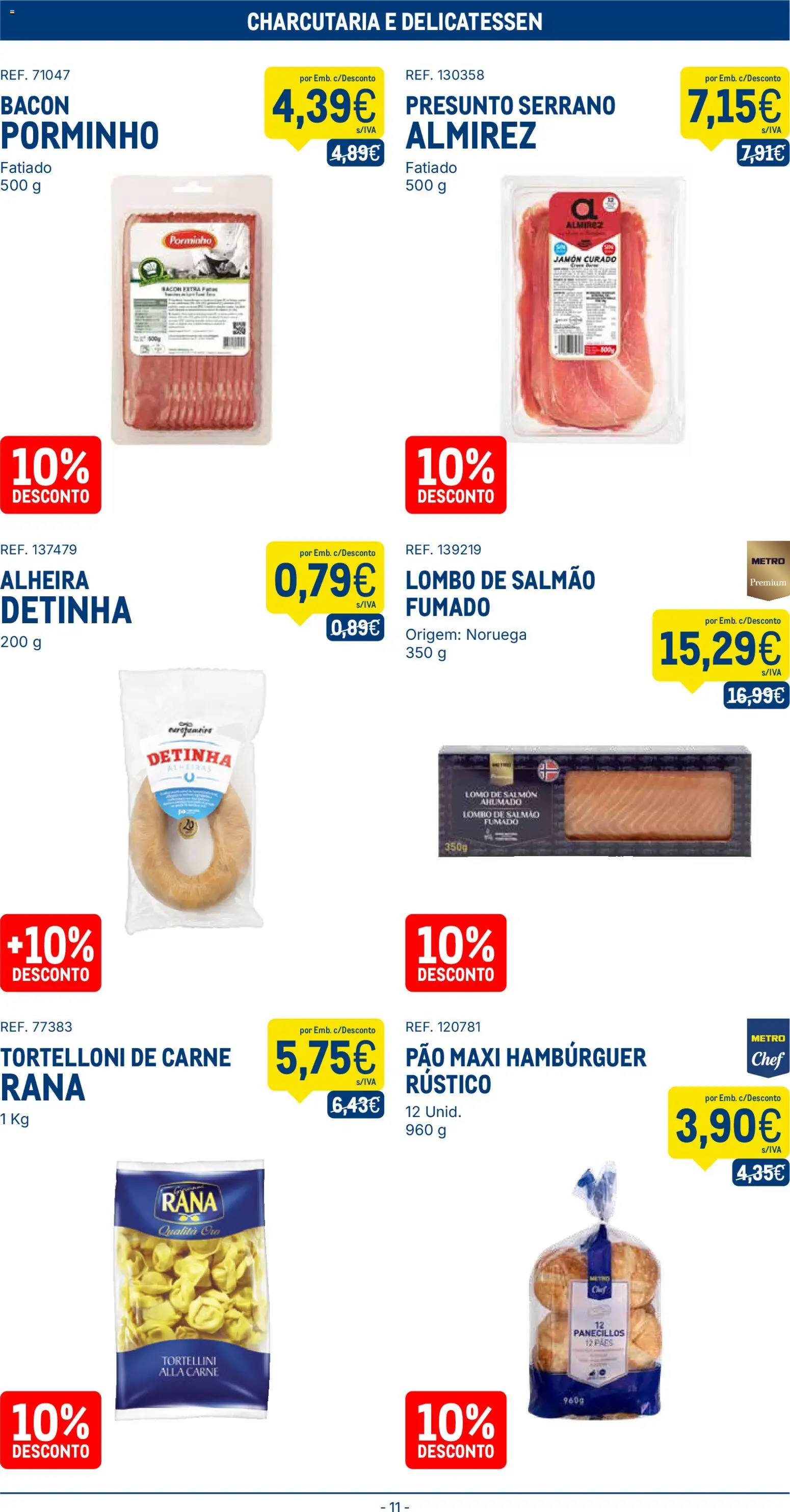 Makro folheto │ válido de 03.02.2026 | Página: 11 | Produtos: Bacon, Pão, Presunto, Alheira