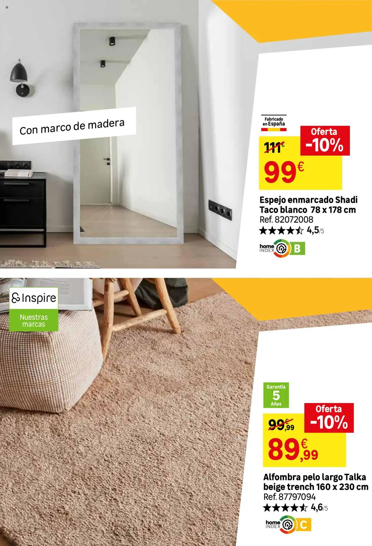 Leroy Merlin catálogo │ válido desde el 26.08.2025 | Página: 39 | Productos: Marco, Espejo, Alfombra