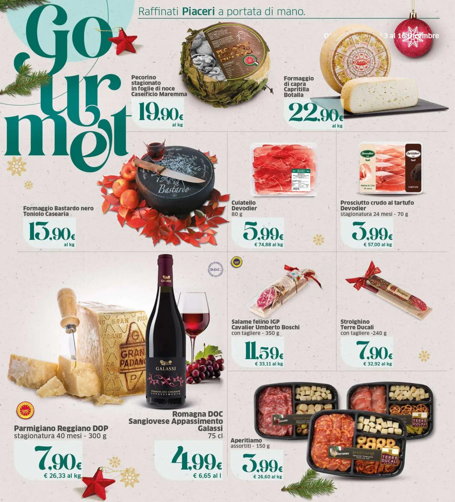 Volantino SIGMA del 03.12.2025 | Pagina: 18 | Prodotti: Prosciutto Crudo, Formaggio, Tagliere, Parmigiano