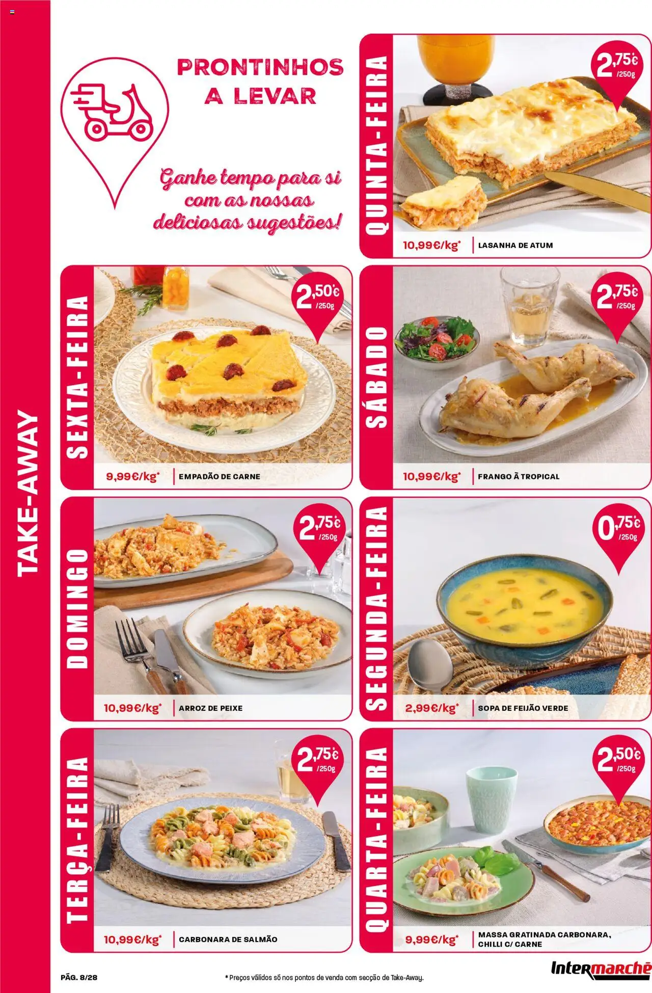 Intermarché folheto │ válido de 18.09.2025 | Página: 8 | Produtos: Atum, Lasanha, Arroz, Carne