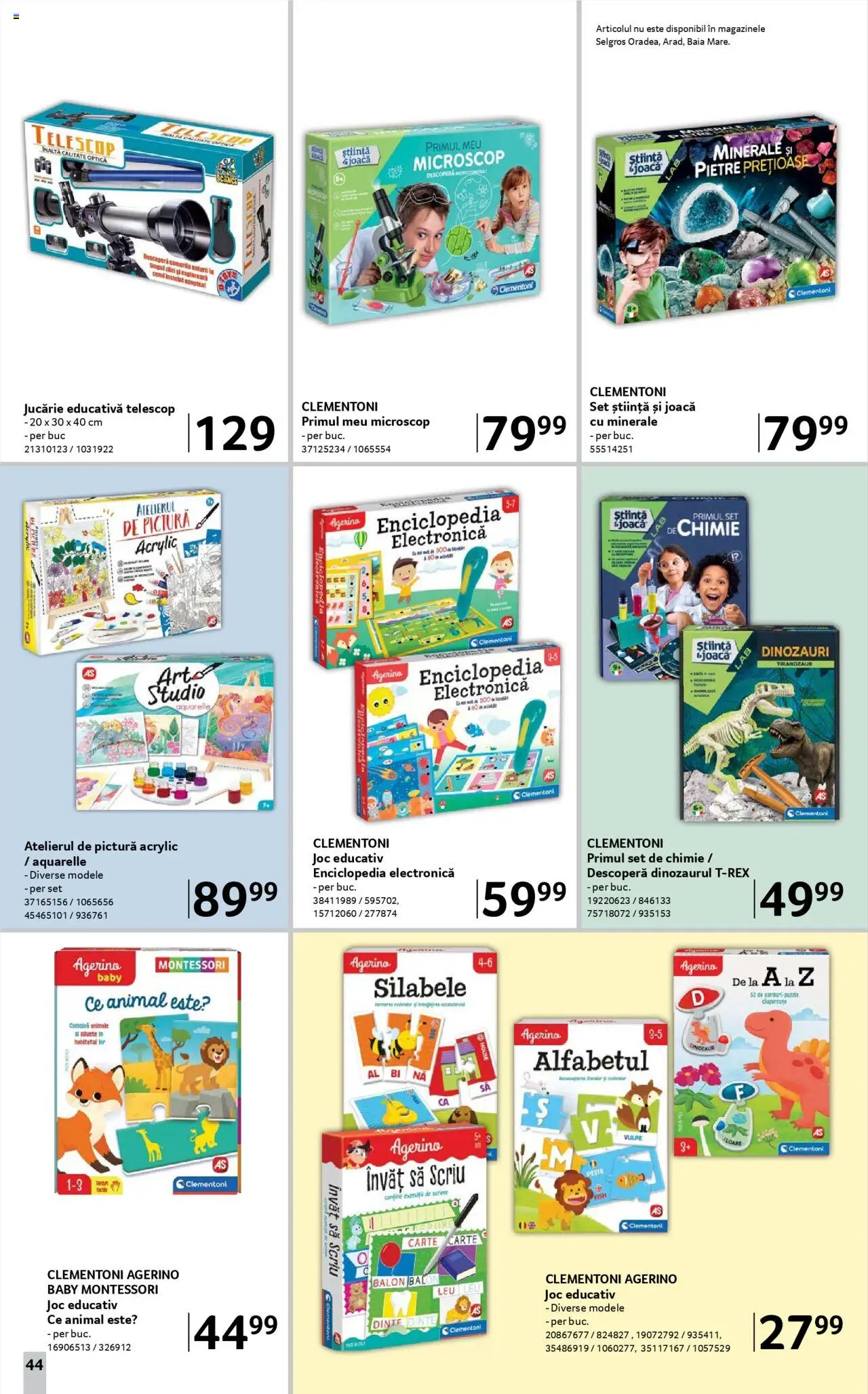 Catalog Selgros - Școala  – valabil de la 08.08.2025 | Pagină: 44 | Produse: Joc