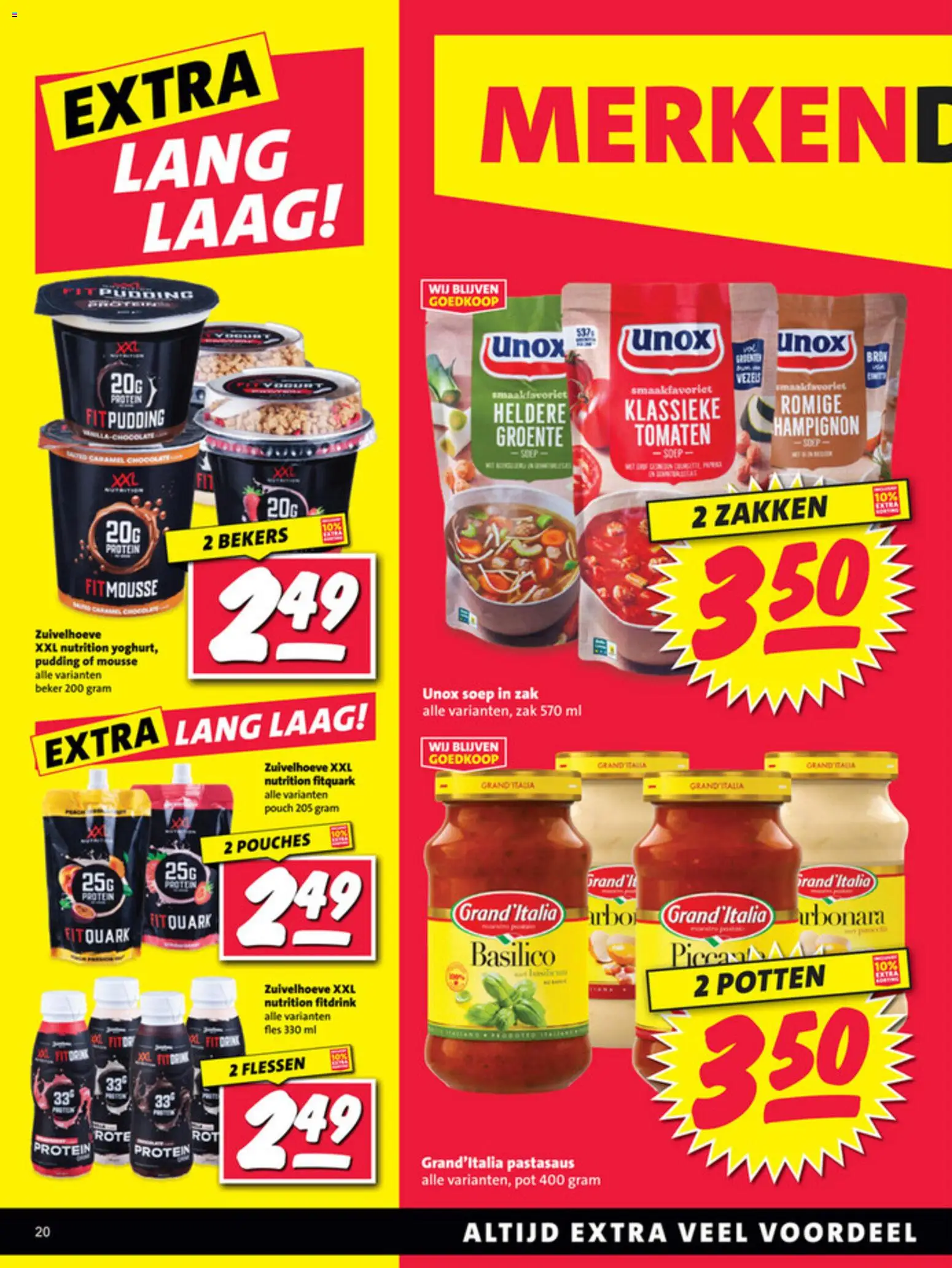 {H1} | Pagina: 20 | Producten: Beker, Pot, Zak, Pudding