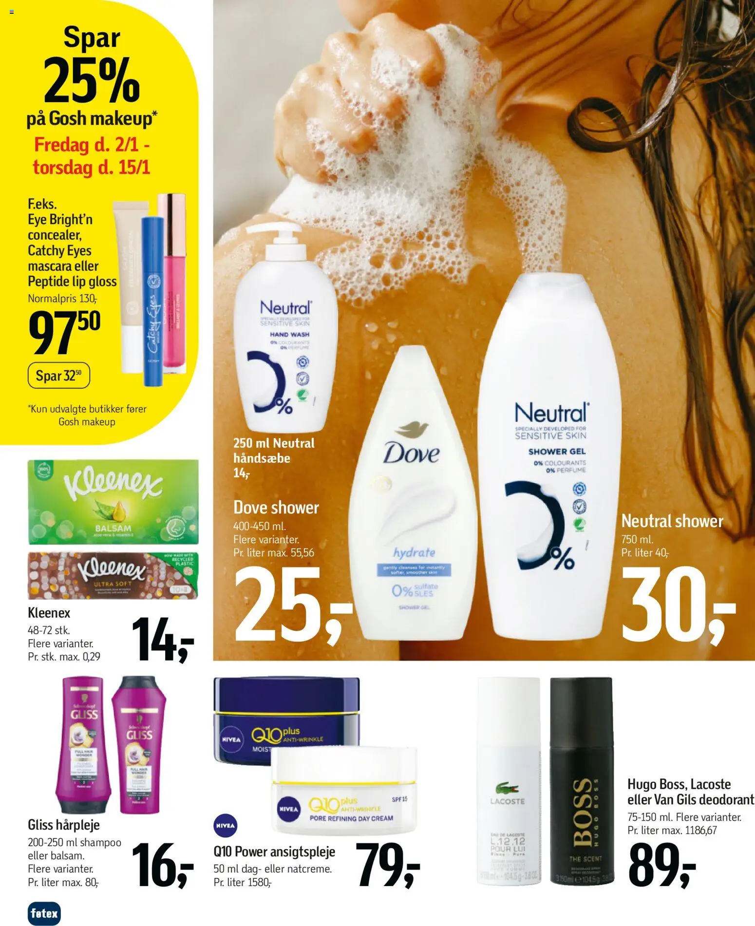 Føtex tilbudsavis – gyldig fra 02.01.2026 | Side: 53 | Produkter: Makeup, Shampoo, Balsam, Deodorant