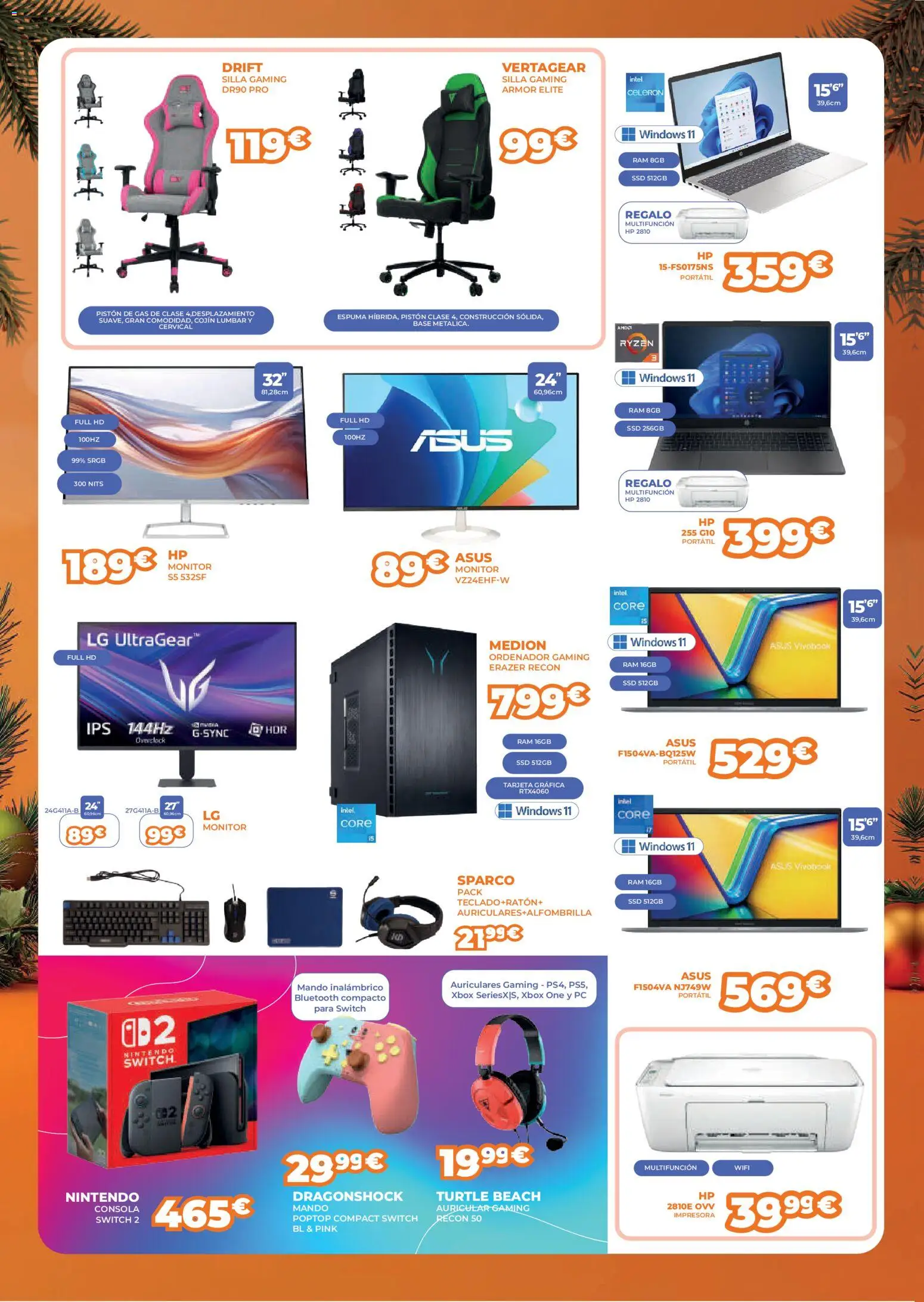 Pascual Martí folleto │ válido desde el 01.12.2025 | Página: 10 | Productos: Nintendo, Monitor, PC, Auriculares