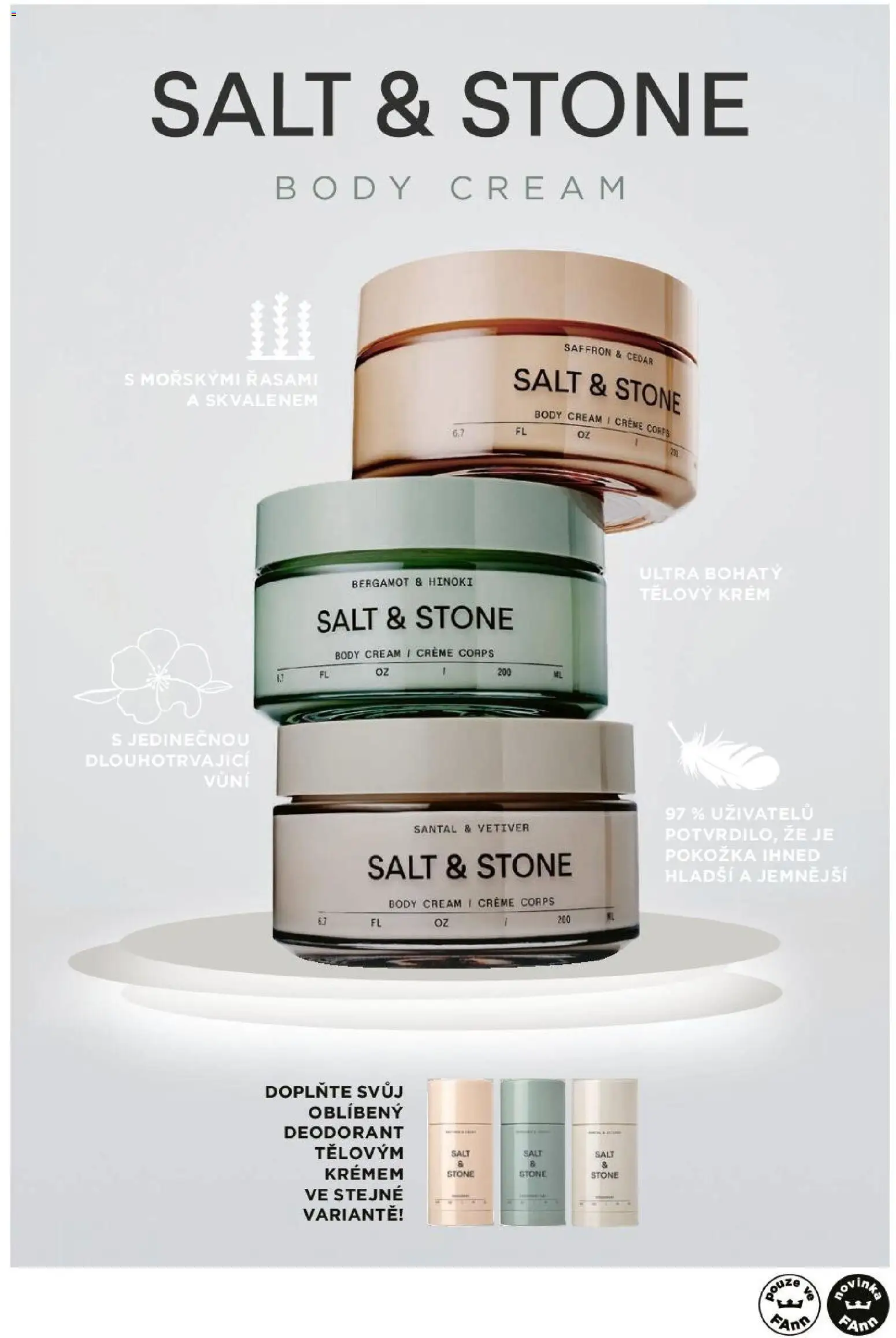 FAnn parfumerie katalog Jaro 2025 od 24.02.2026 | Strana: 39 | Produkty: Tělový krém, Deodorant, Krém, Čedar