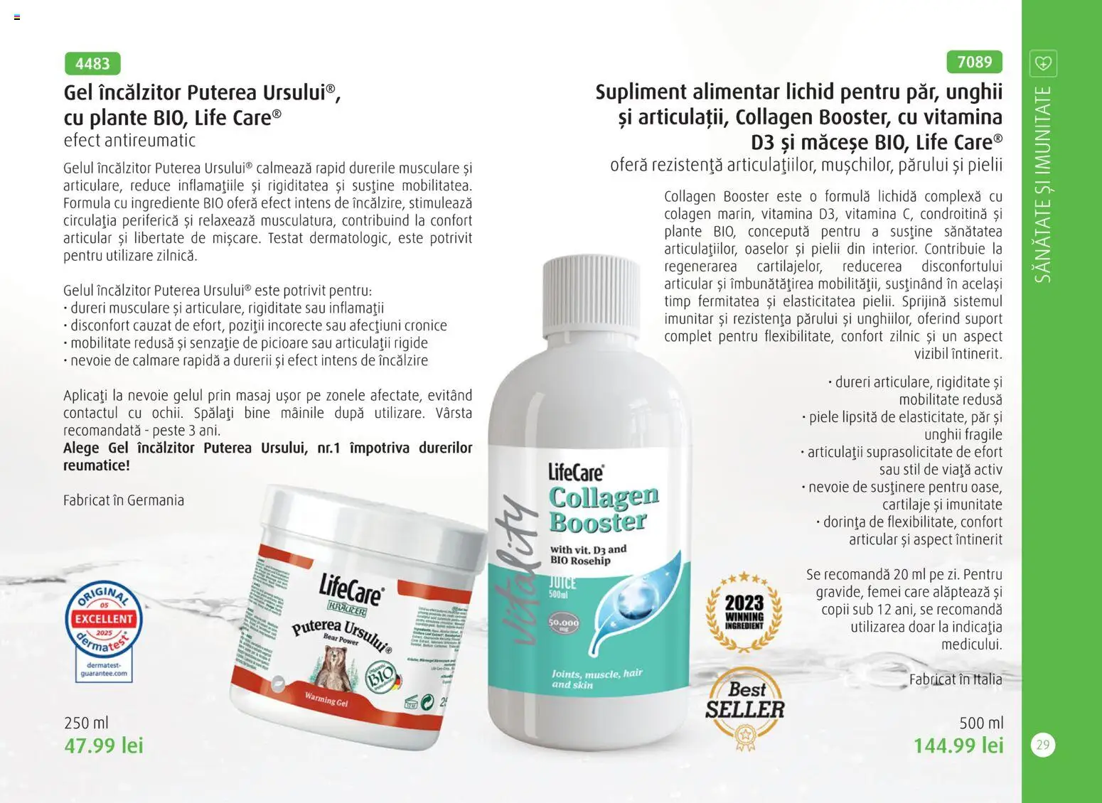 Noul catalog Life Care – valabil de la 01.04.2026 | Pagină: 31 | Produse: Şerit ödül, Pește