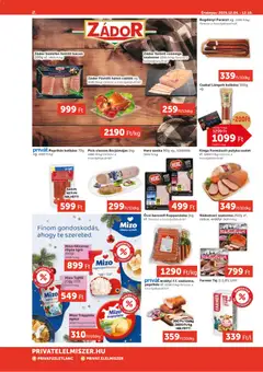 PRIVÁT - Aktuális szórólap MAX - amely érvényes a következő dátumtól: 04.12.2025 | Oldal: 2 | Termékek: Rögös túró, Tej, Lángolt kolbász, Szalonna