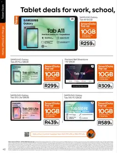 Cell C specials catalogue – valid from 18.03.2026 | Page: 44 | Products: Sim, Tablet, Camera, Stock