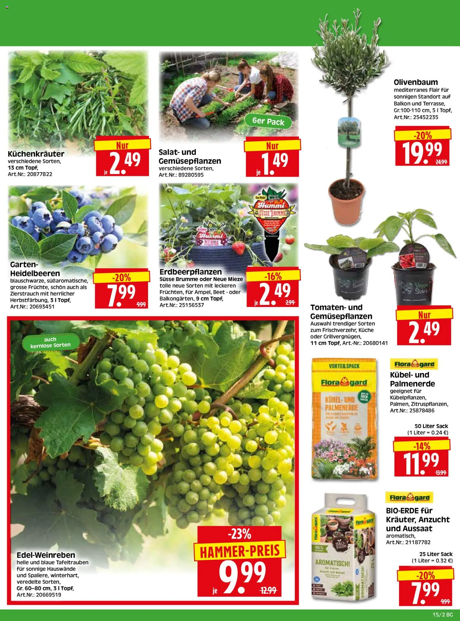 HERKULES - Bau & Garten – gültig ab 07.04.2026 | Seite: 2 | Produkte: Küche, Tomaten, Heidelbeeren, Salat