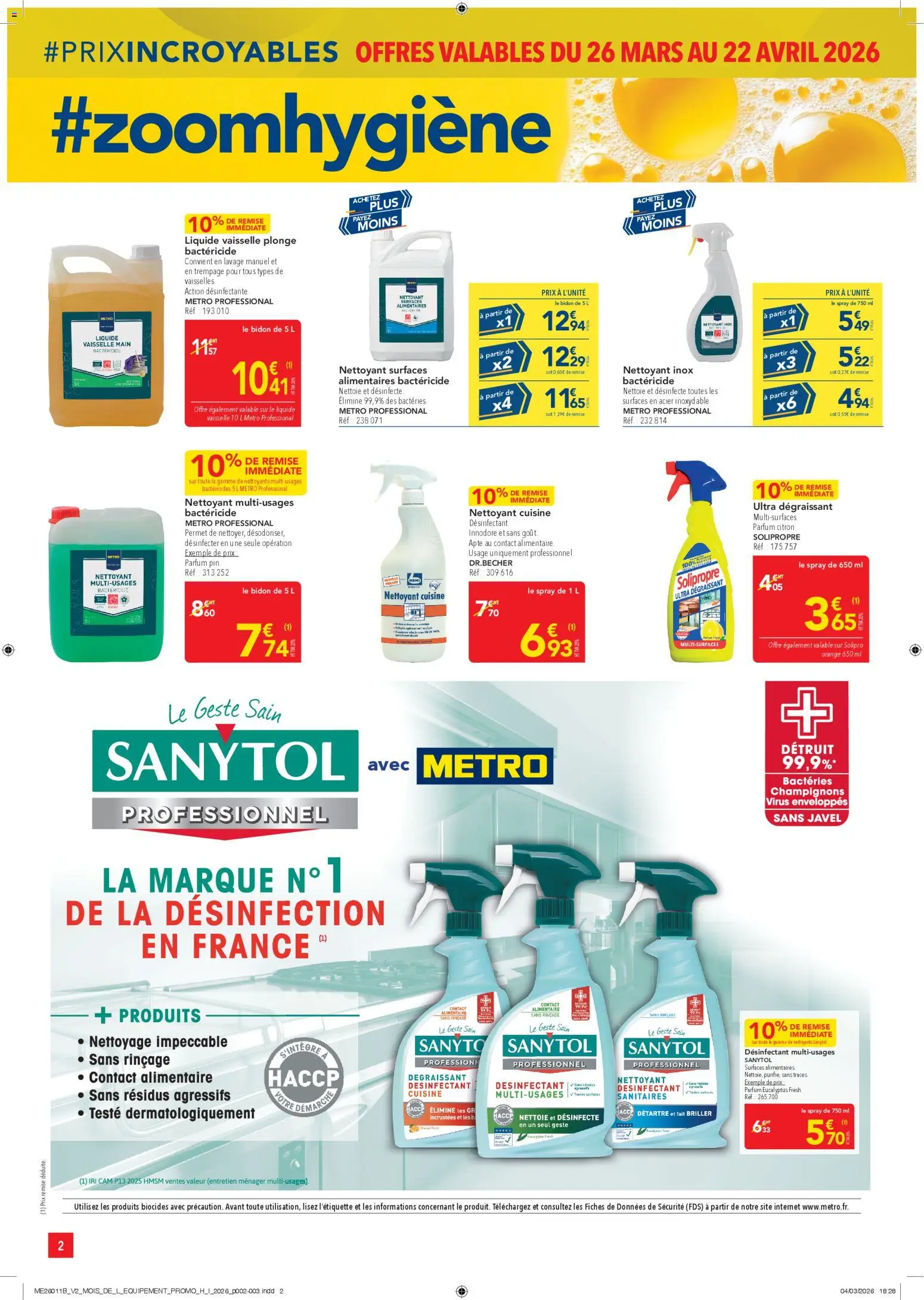 {H1} | Page: 2 | Produits: Citron, Orange, Parfum, Liquide vaisselle